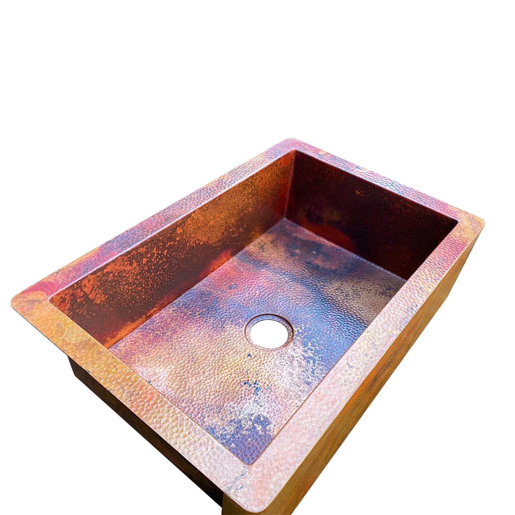 Copper Farmhouse Sink, Single Bowl Copper Sink