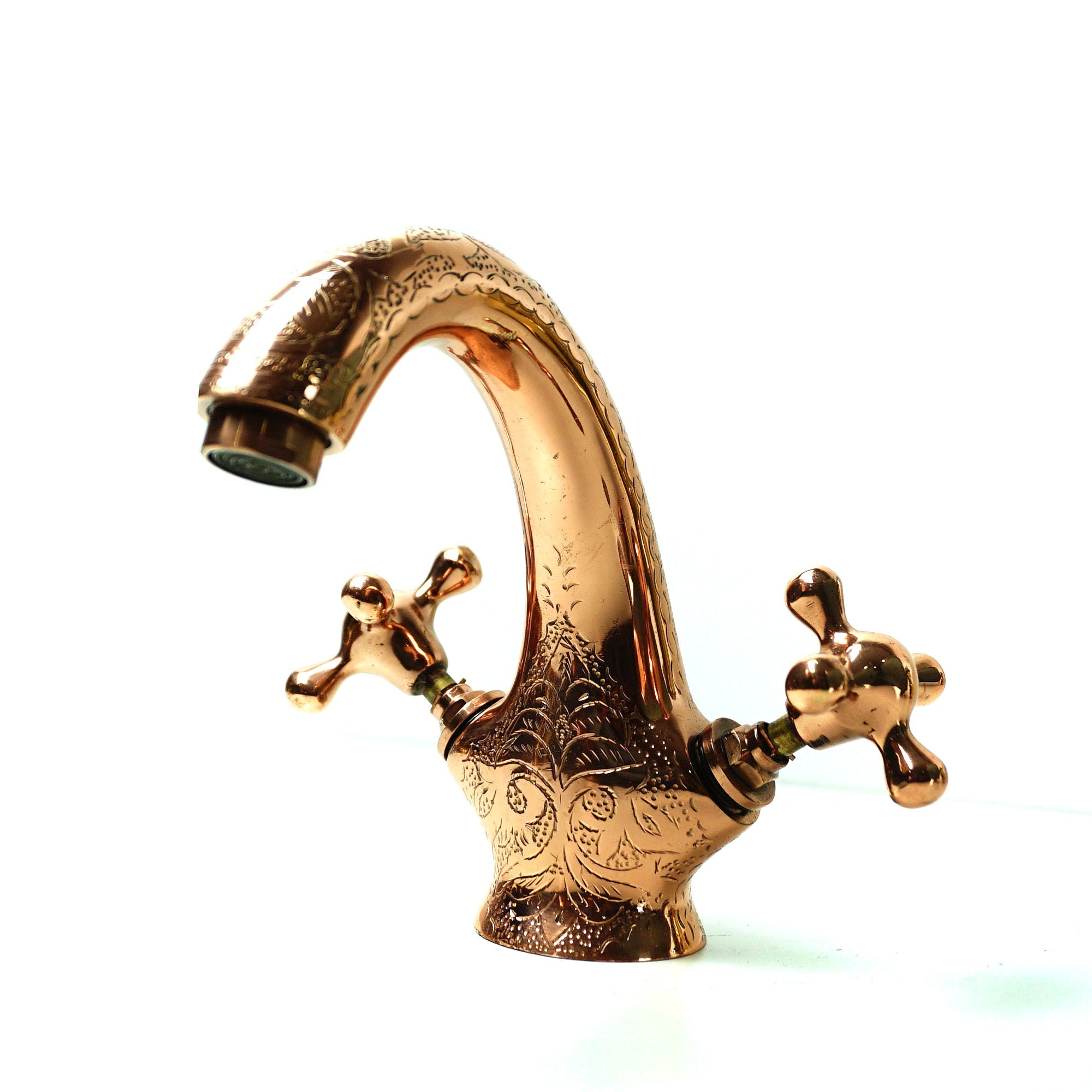 Copper Faucet Bathroom Sink