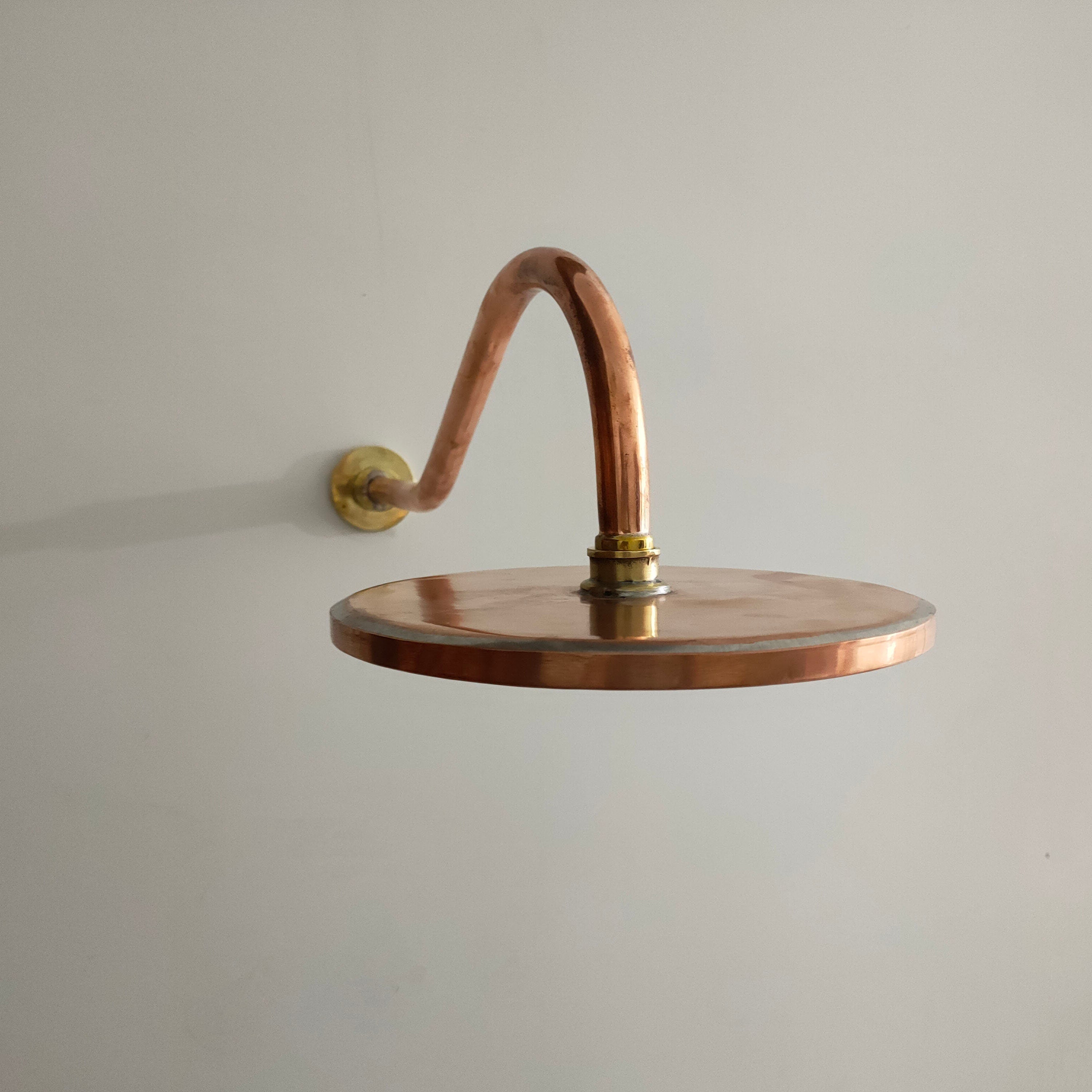 Copper Rainfall Shower Head,