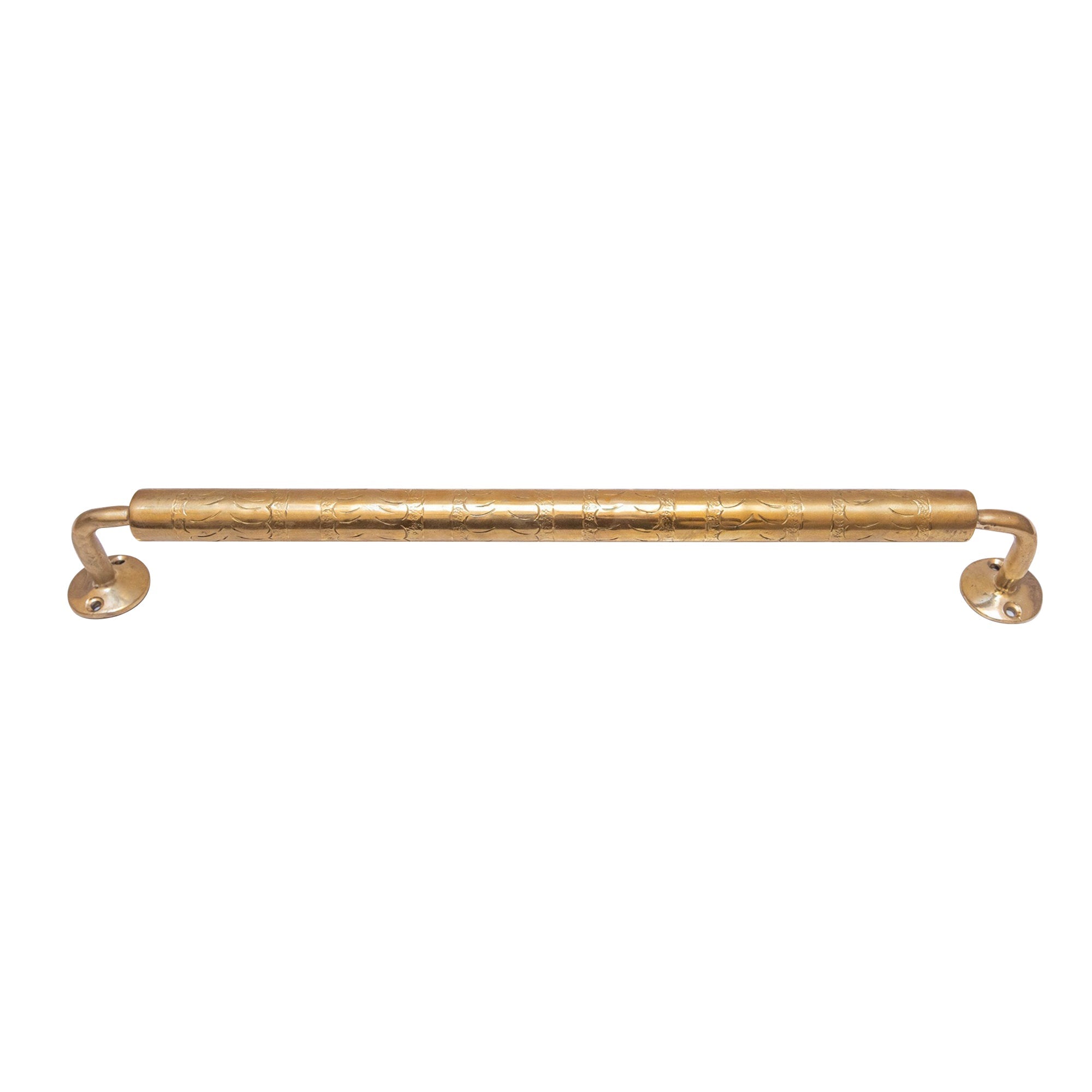 Engraved Brass Towel Bar
