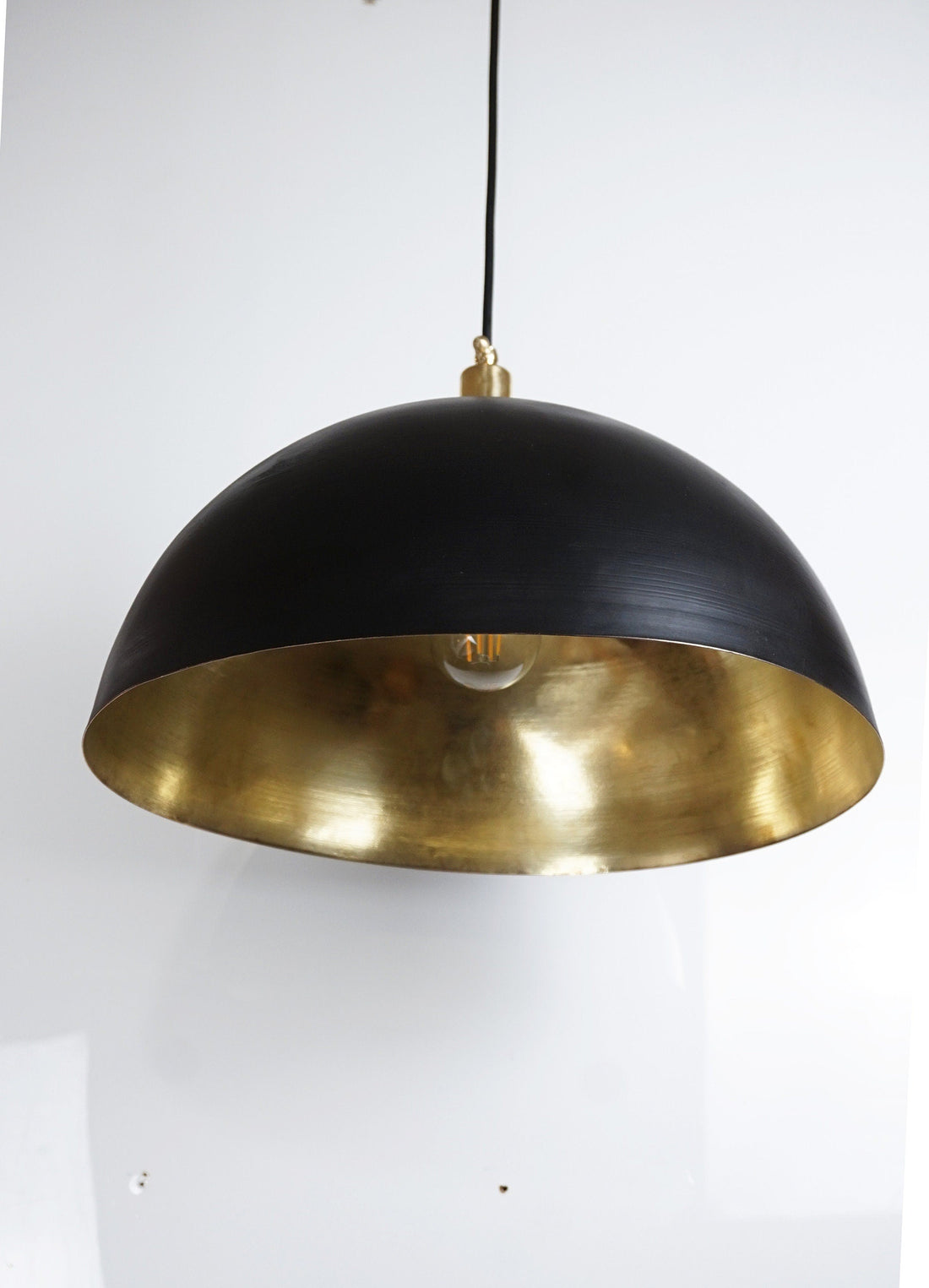 Brass Farmhouse Dome Chandelier – Classic Pendant Light for Kitchen Island