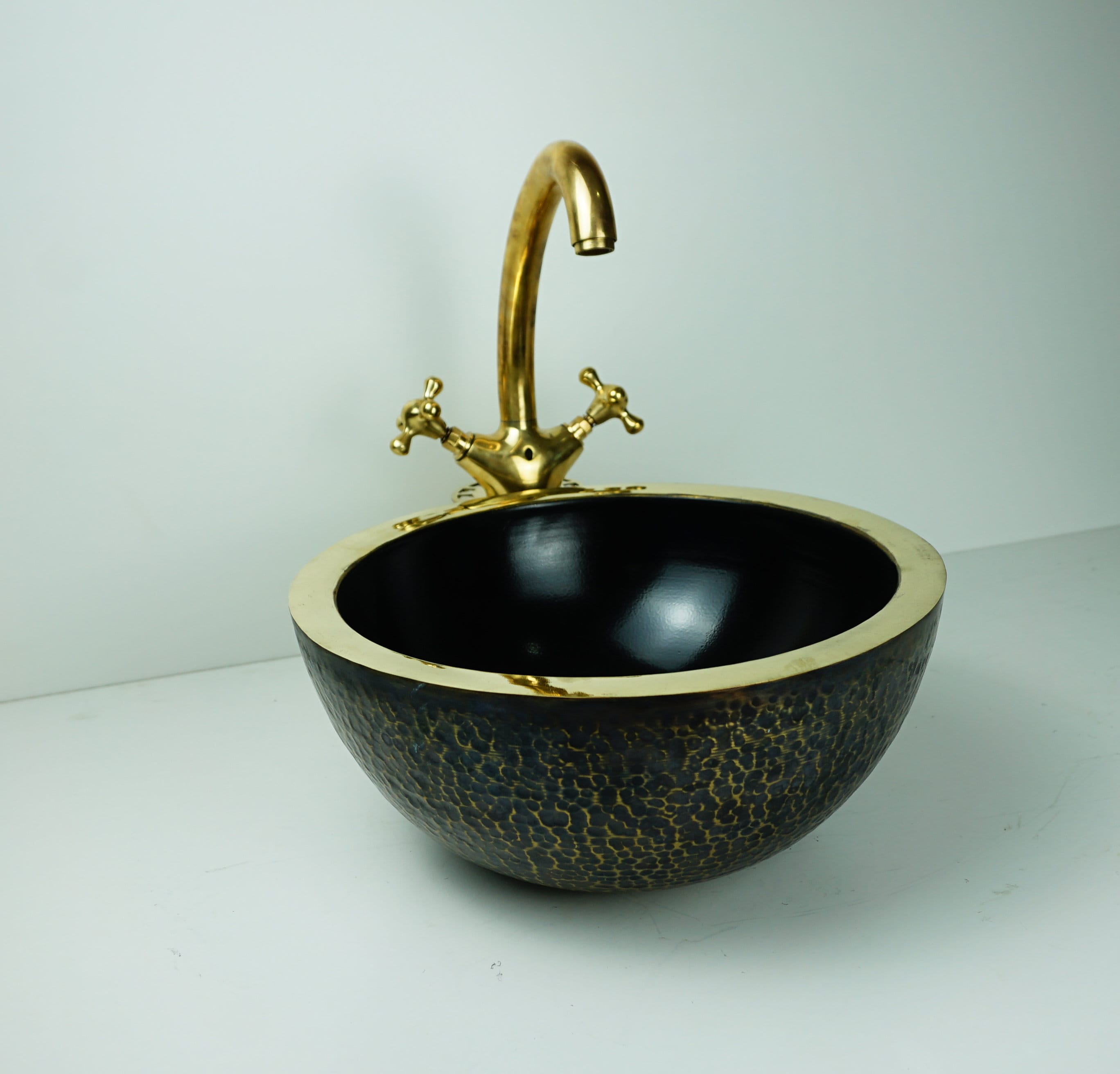Double-Walled Brass Sink