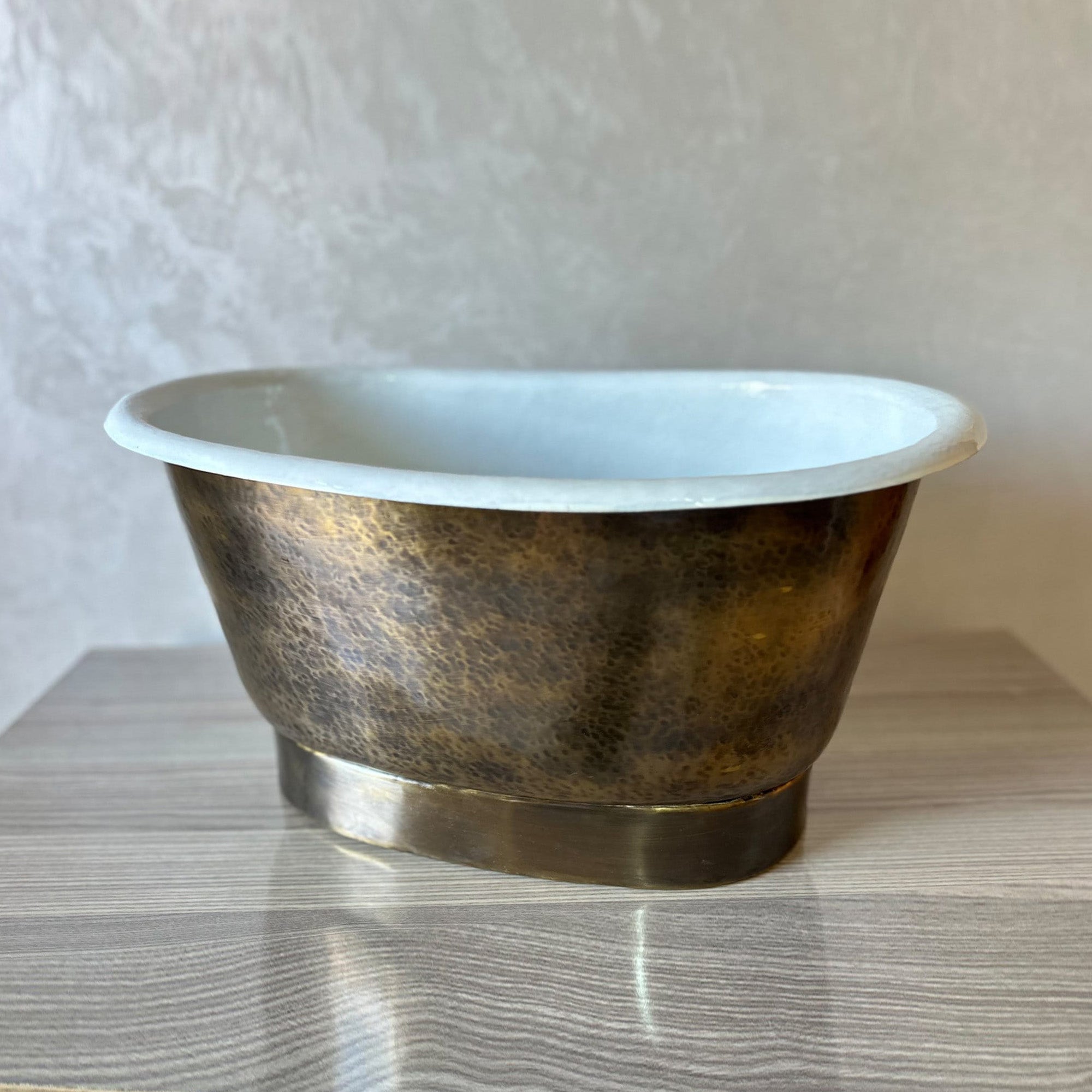 Hand-Hammered Brass Sink
