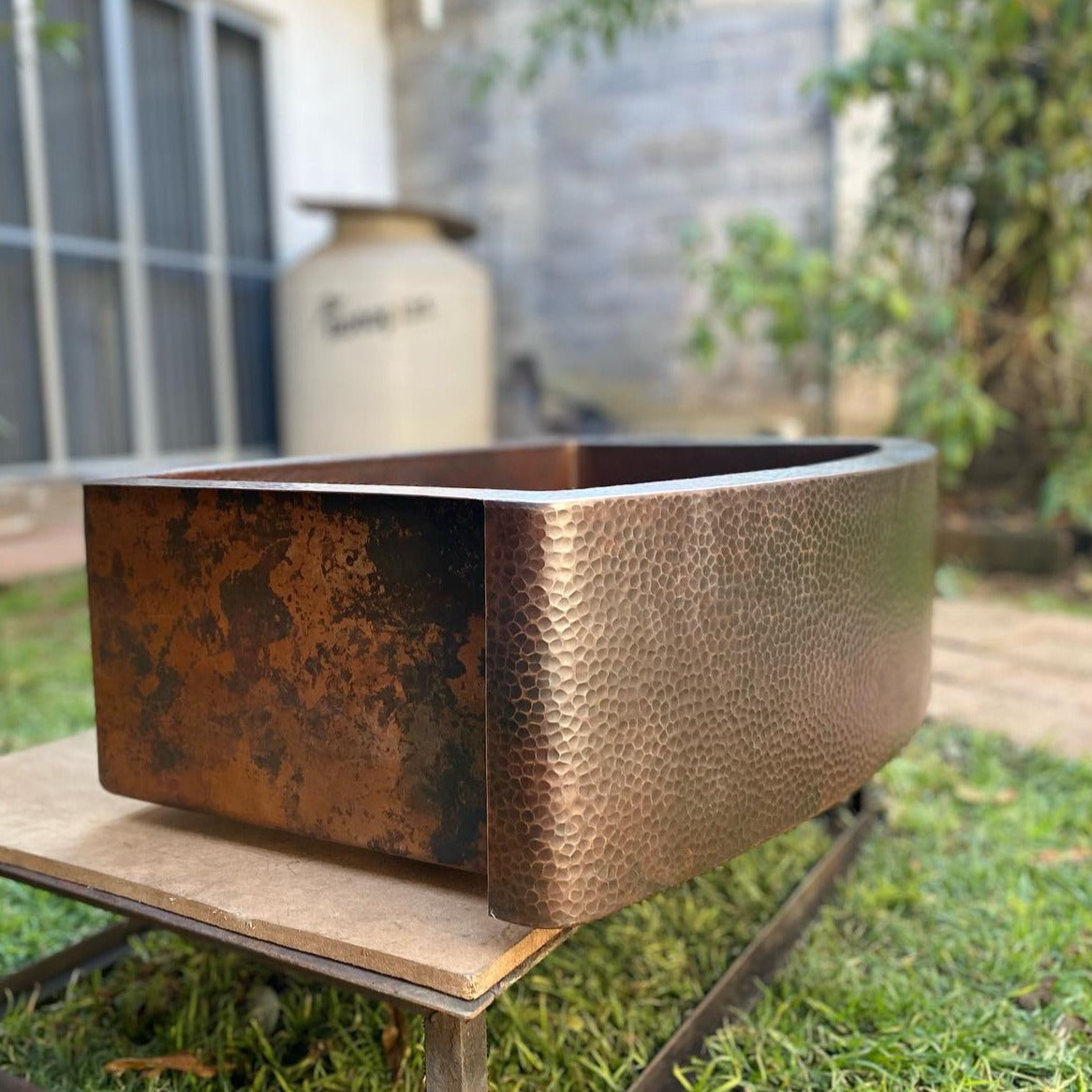 Hand-Hammered Copper Sink