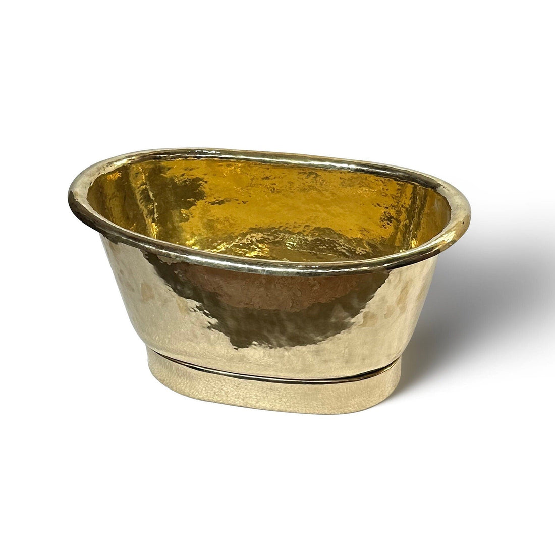 Hand-Hammered Brass Vessel Sink – Luxurious Bathroom Wash Basin