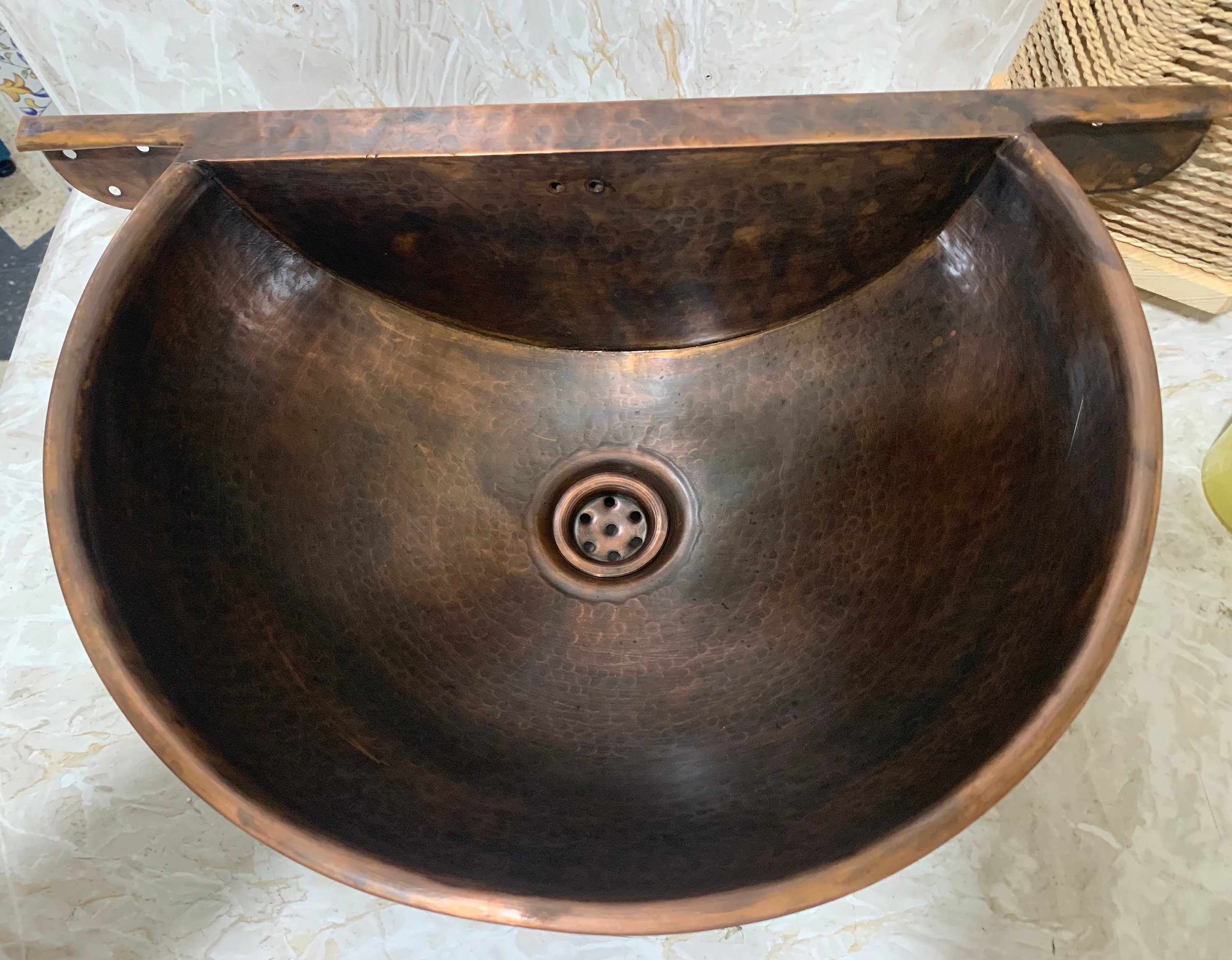 Hand-Hammered Copper Sink