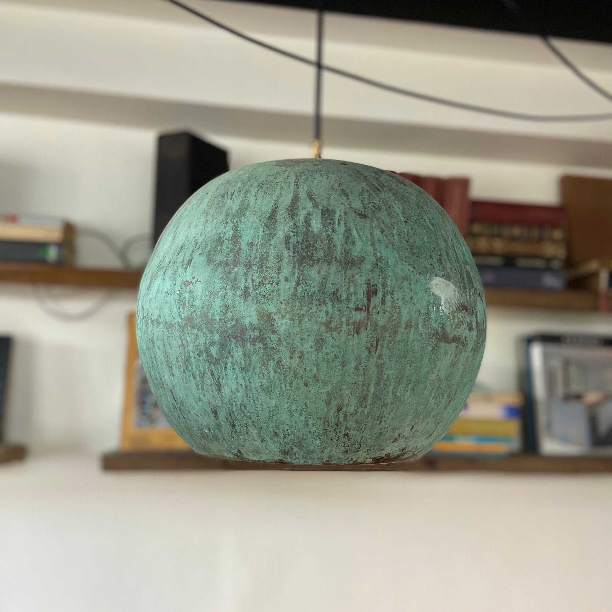 Handmade Patina Copper Ceiling Light