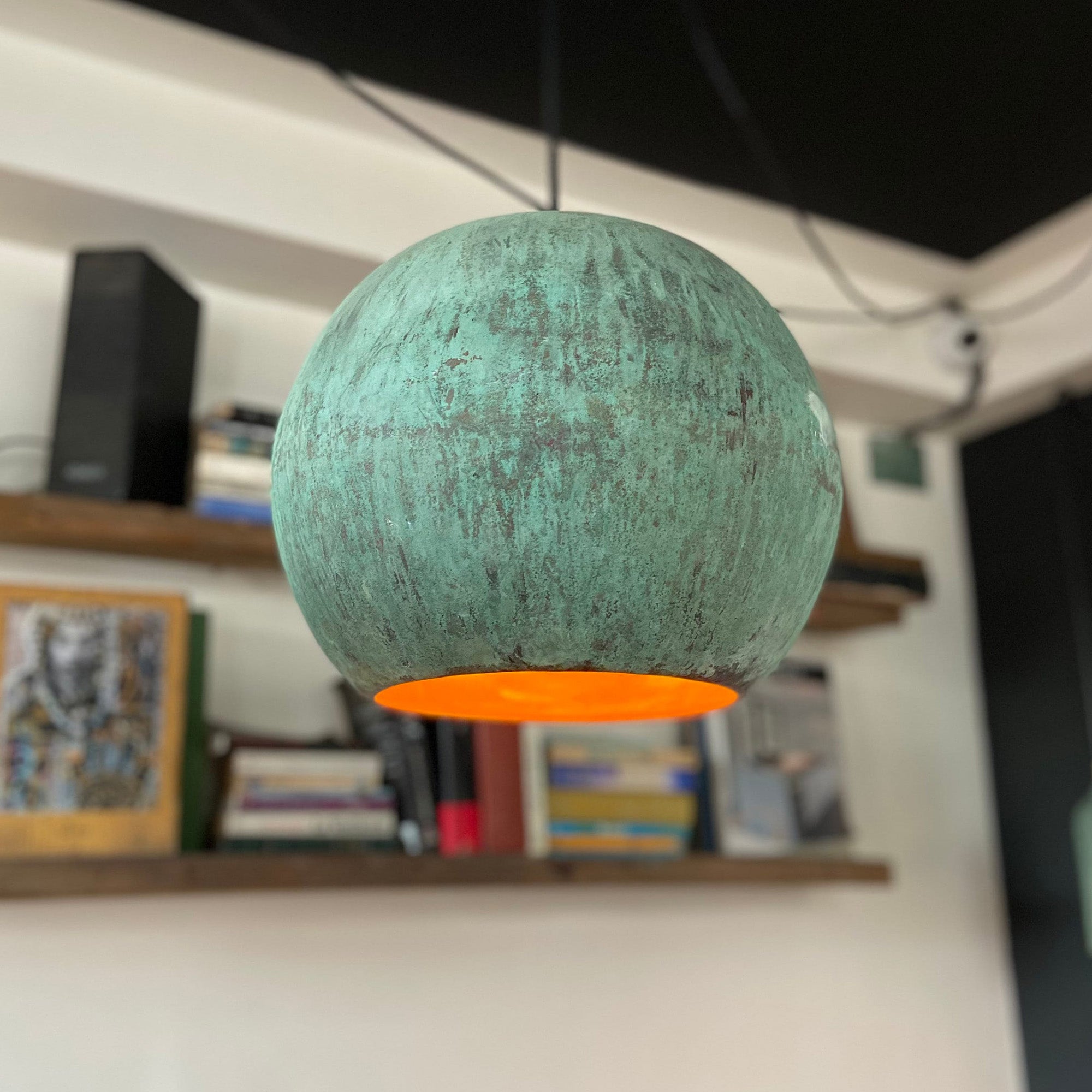  Verdigris Copper Pendant Light