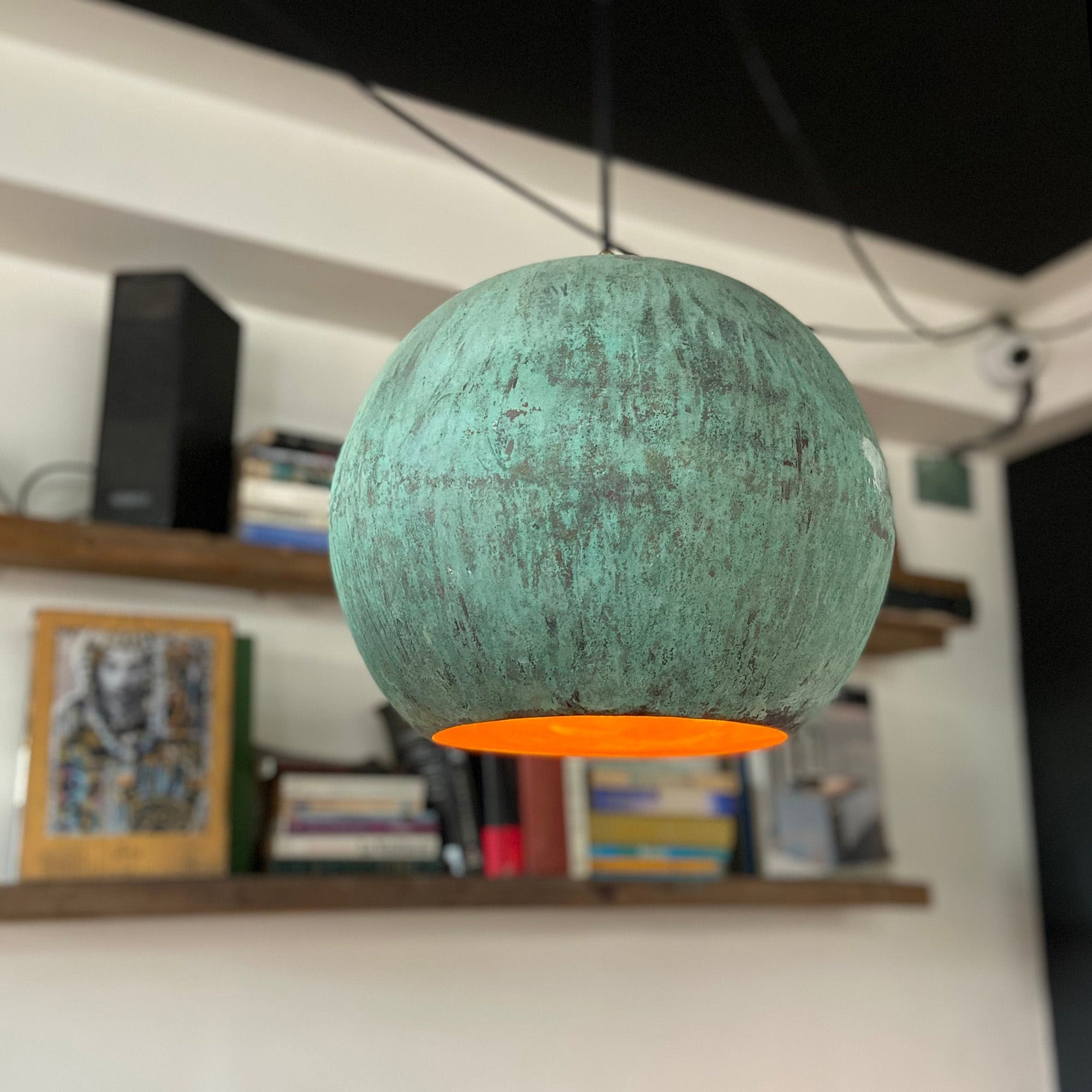  Industrial Vintage Copper Light Fixture