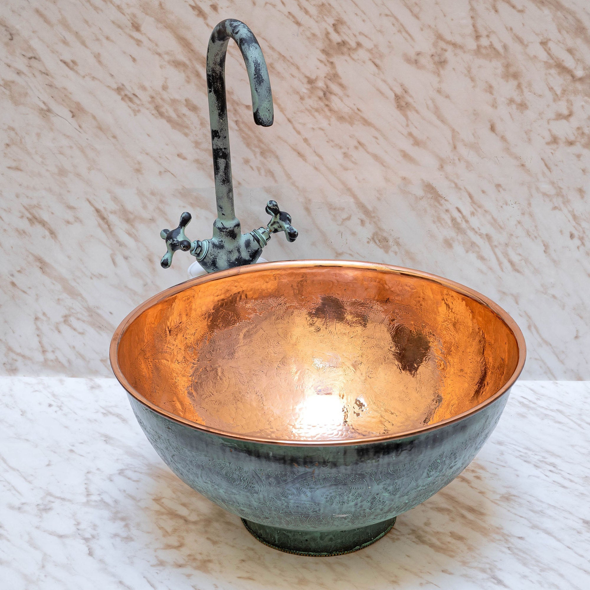  Hand-Hammered Copper Sink
