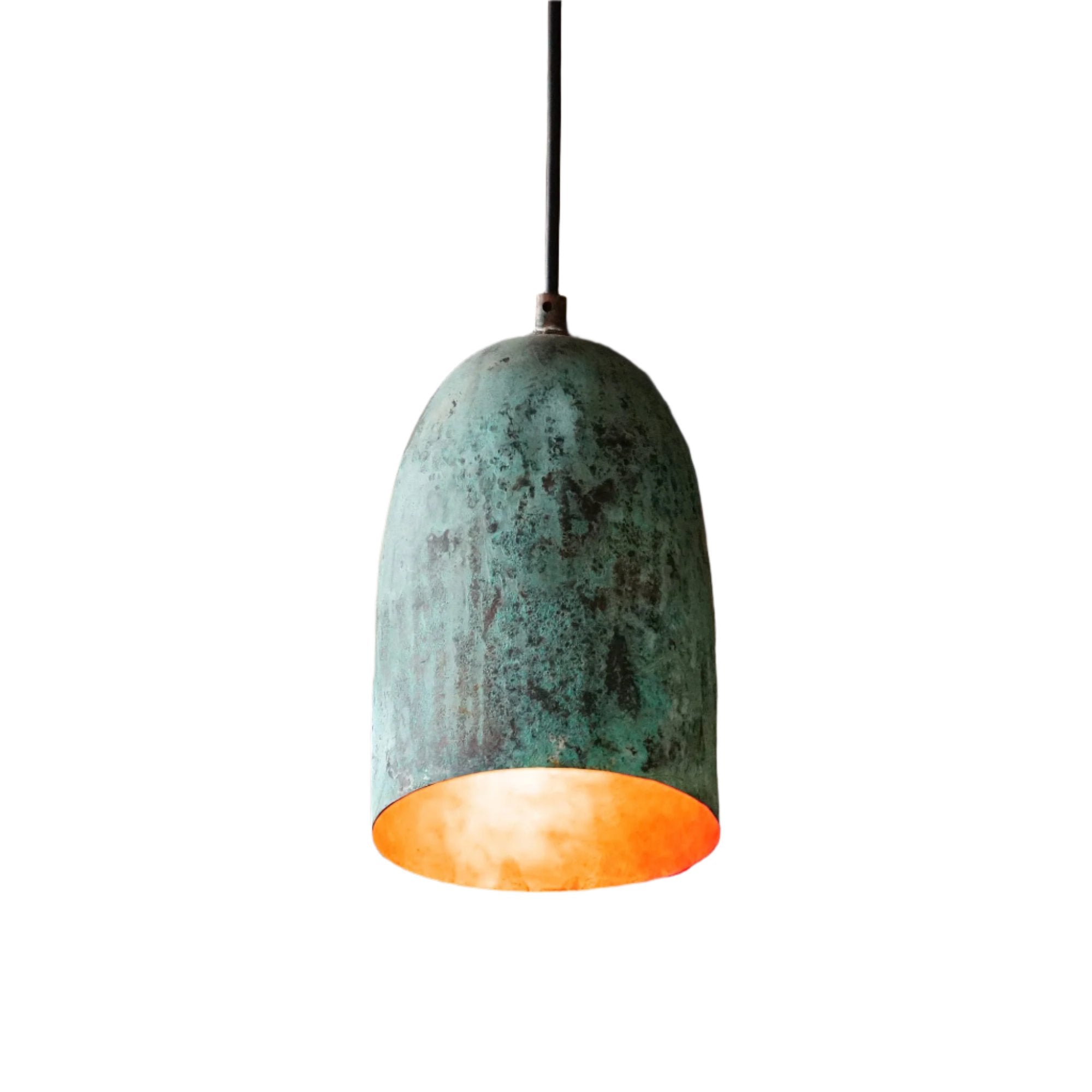 Oxidized Copper Pendant Light