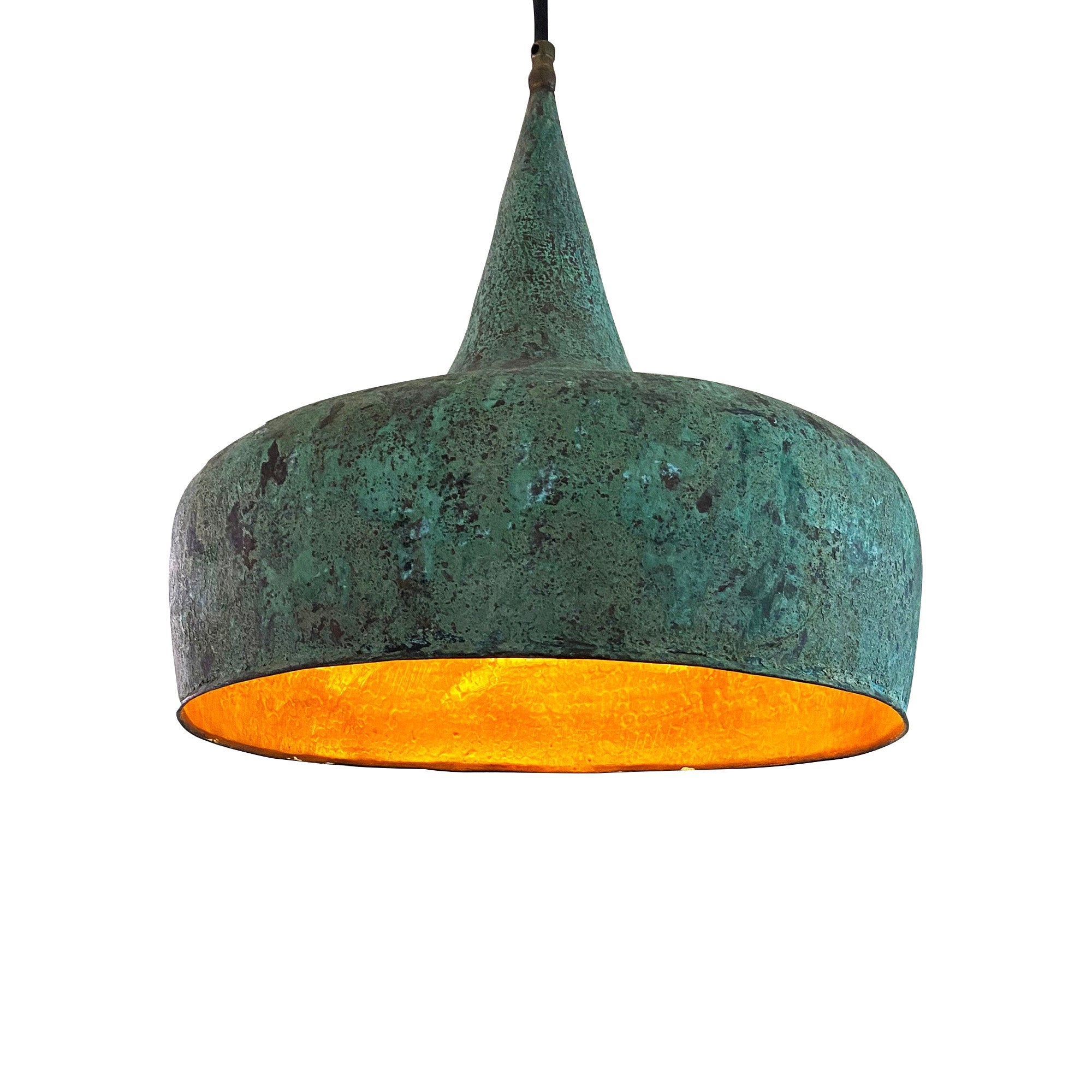 Oxidized Copper Pendant Light