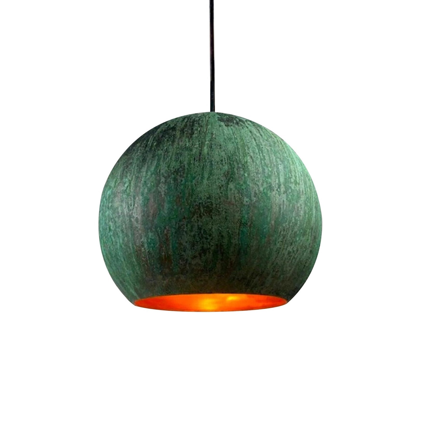 Oxidized Copper Pendant Light