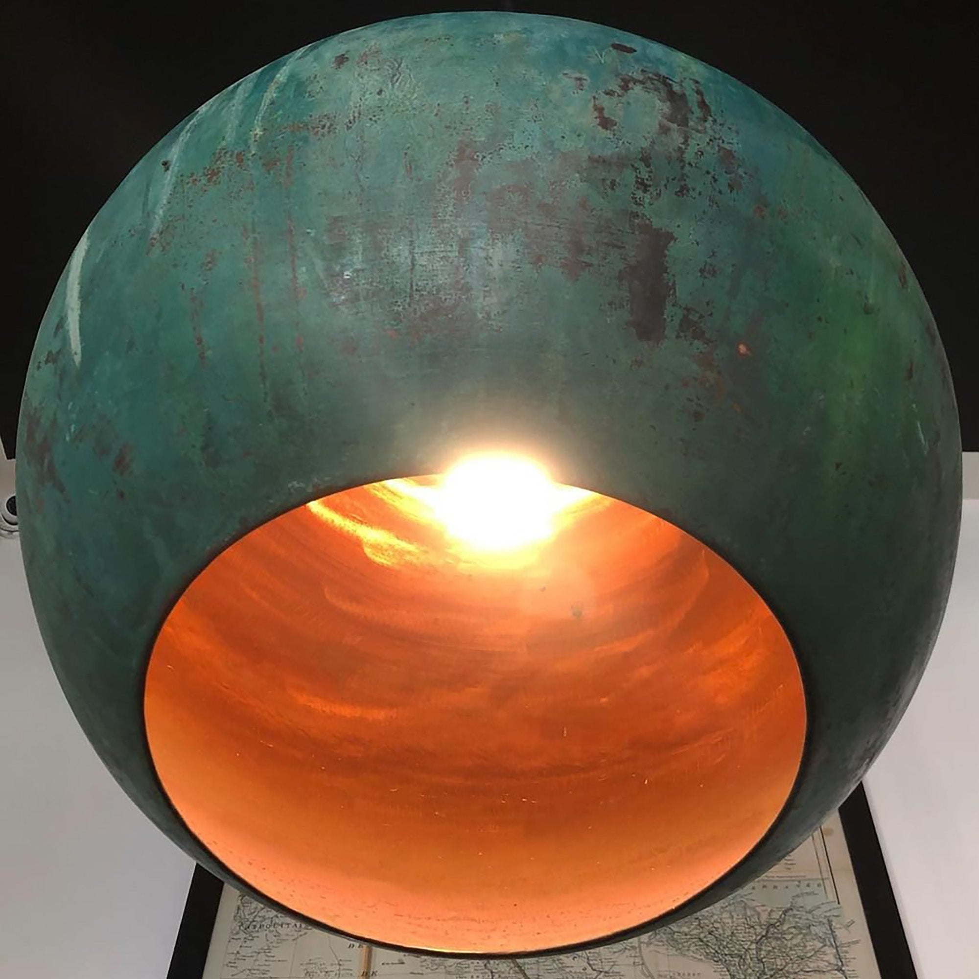  Rustic Copper Ceiling Lamp