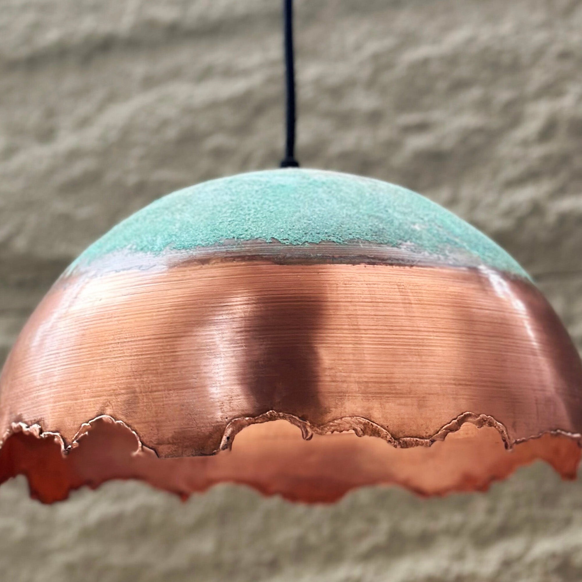 Rustic Copper Ceiling Light