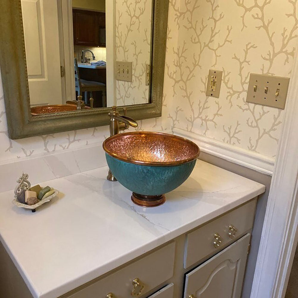 Oxidized Copper Vessel Sink