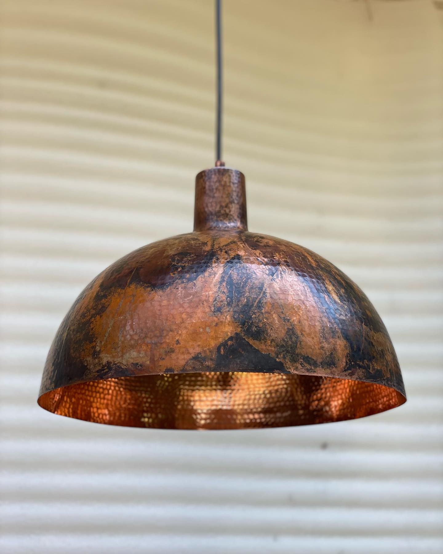 Rustic Hanging Light – Copper Farmhouse Pendant Lighting