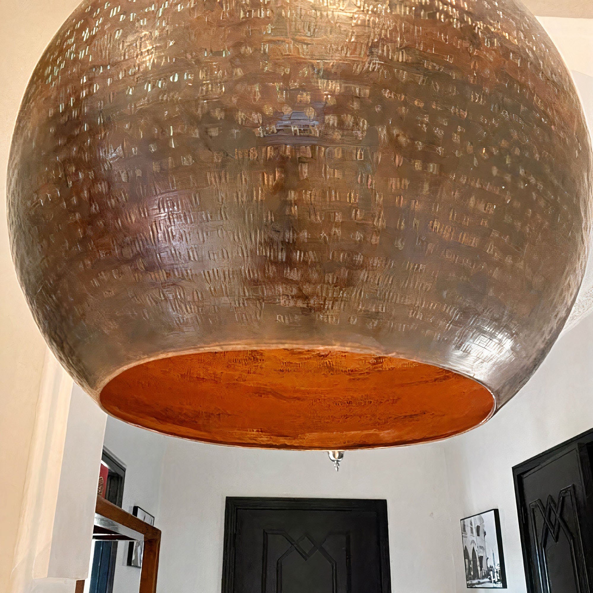 Copper Hanging Light Fixture