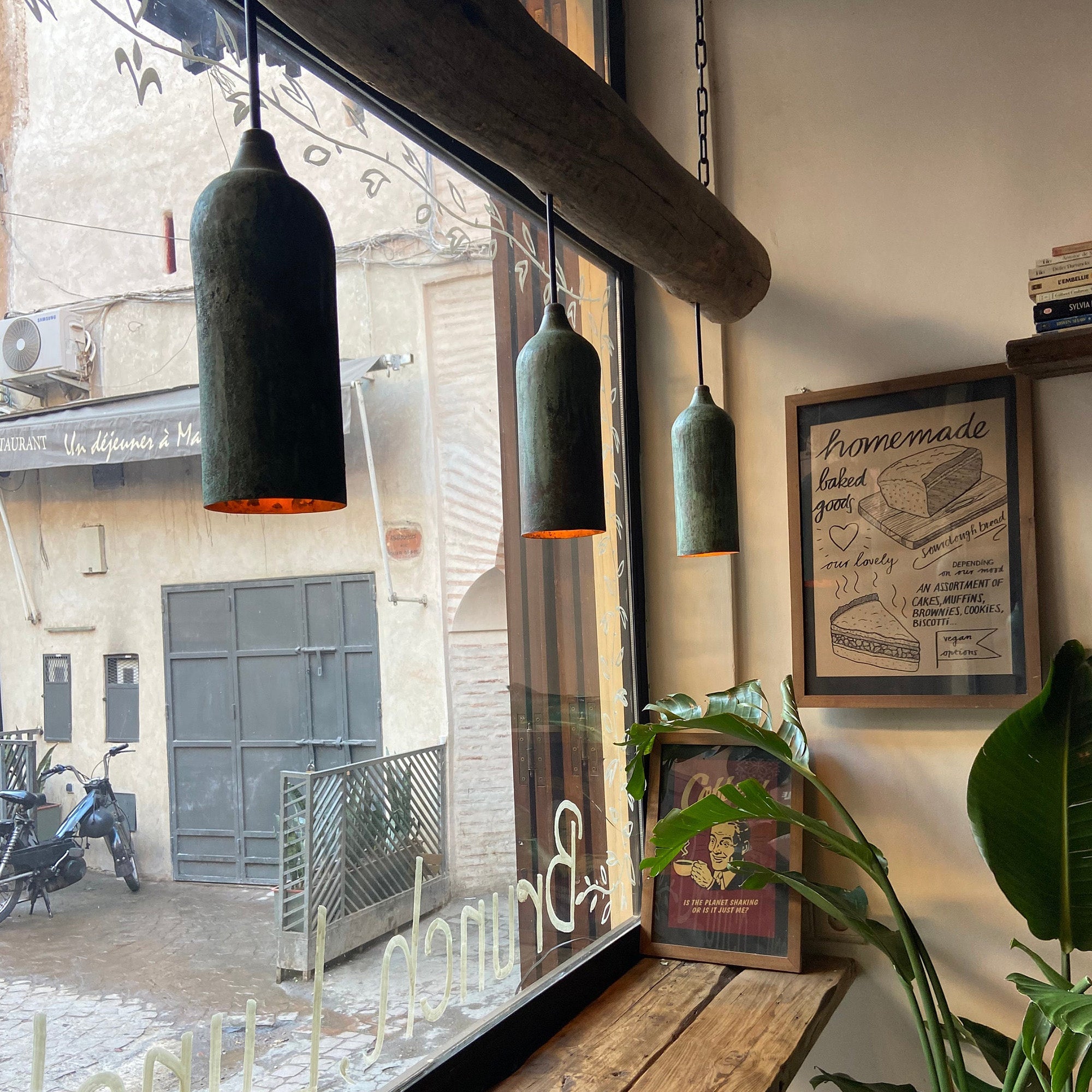 Rustic Copper Hanging Light