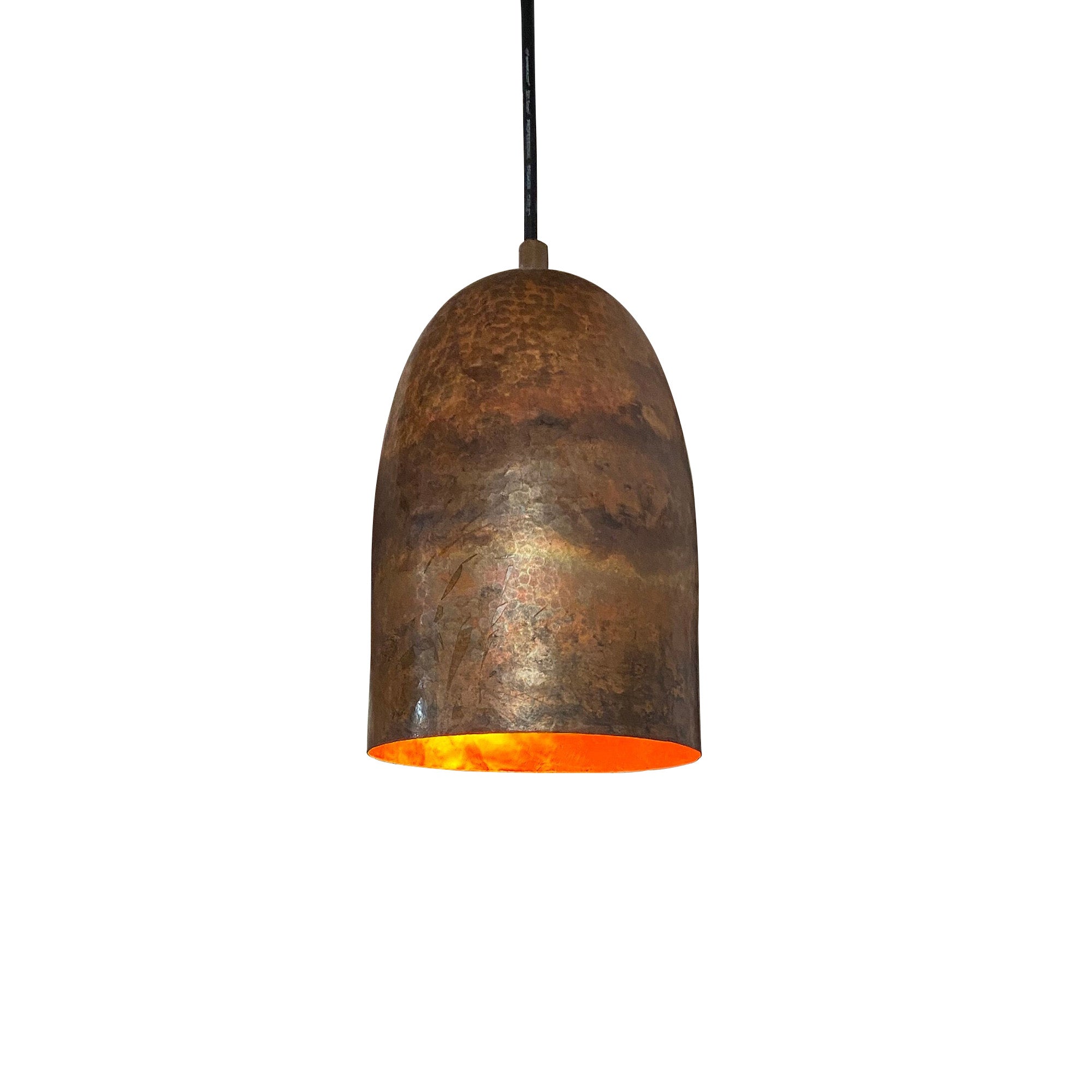 Antique Copper Farmhouse Pendant Light – Rustic Copper Kitchen Island Lighting, Handcrafted Ceiling Lamp