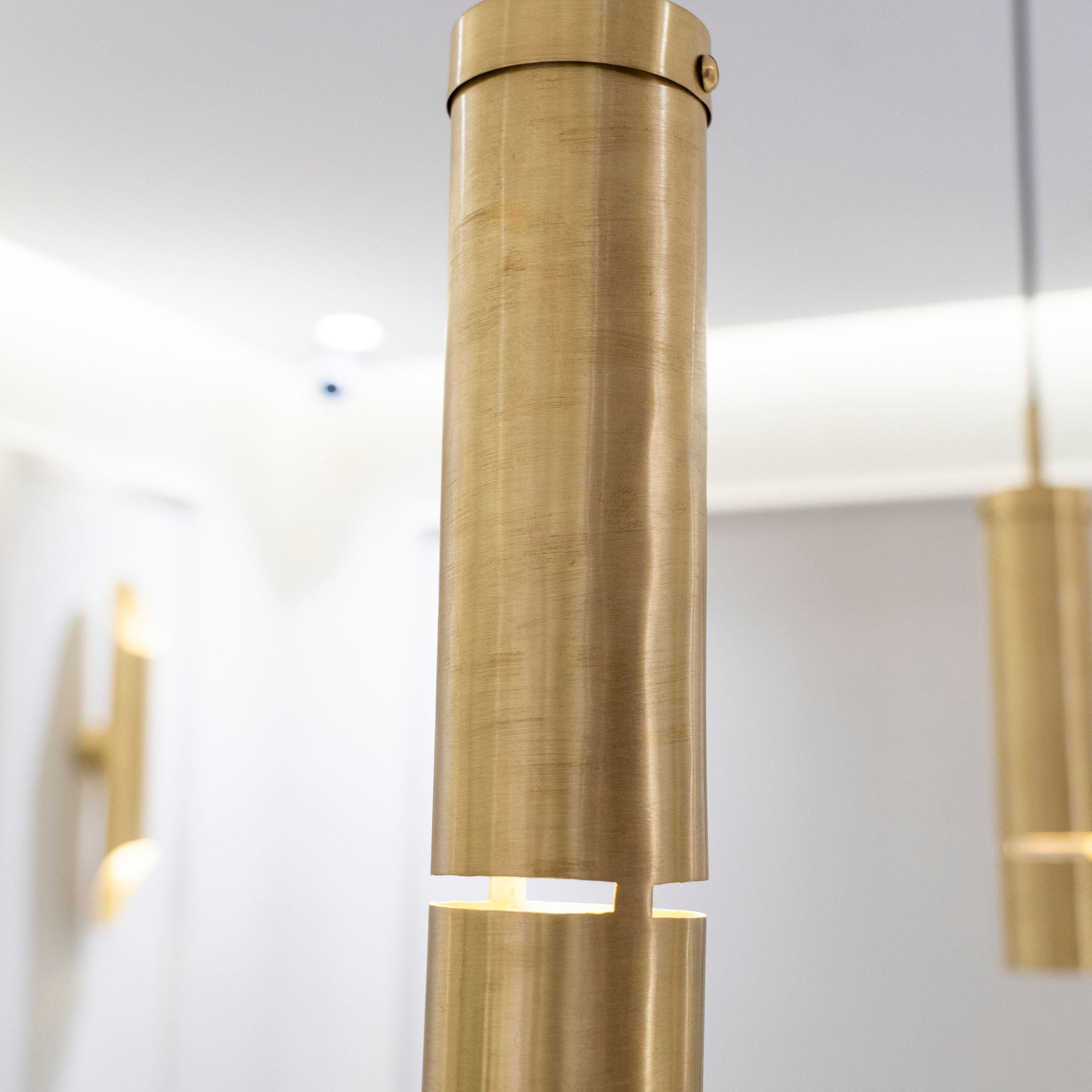 Minimalist Brass Hanging Lamp