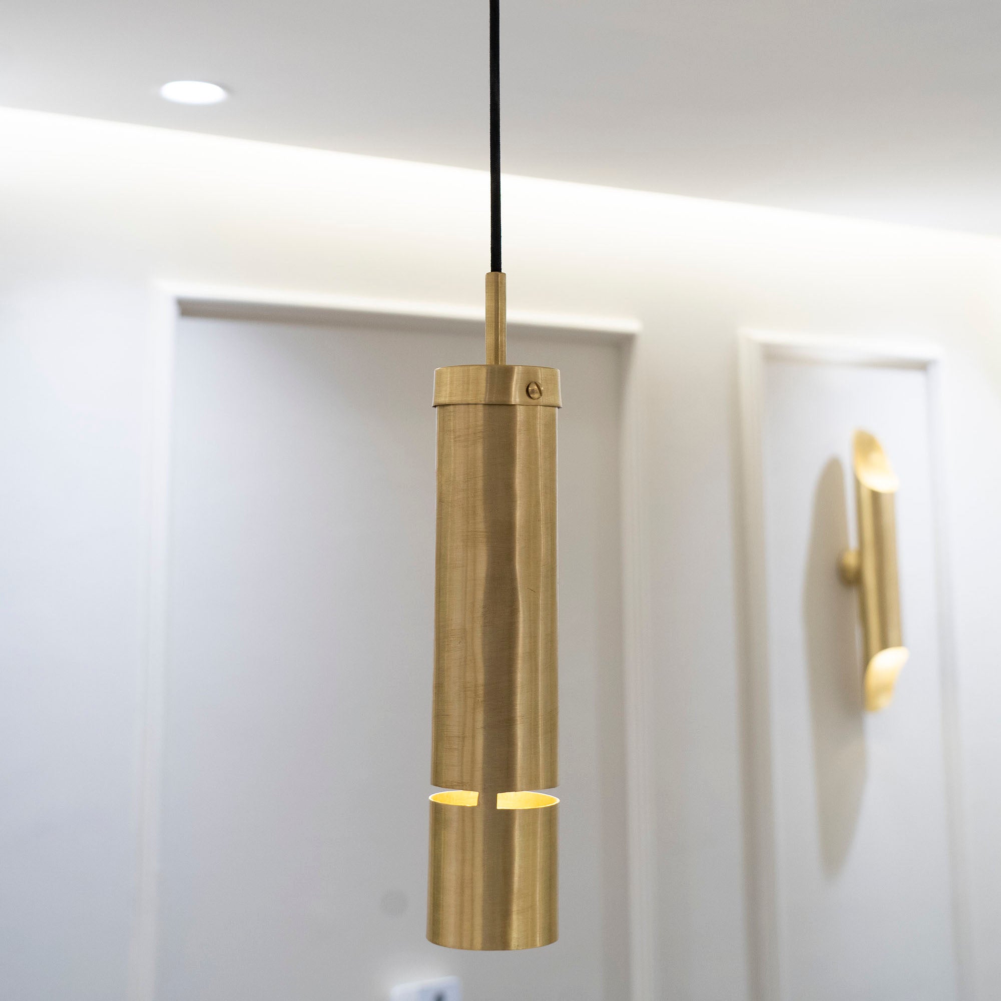 Handmade Brass Pendant Light Set