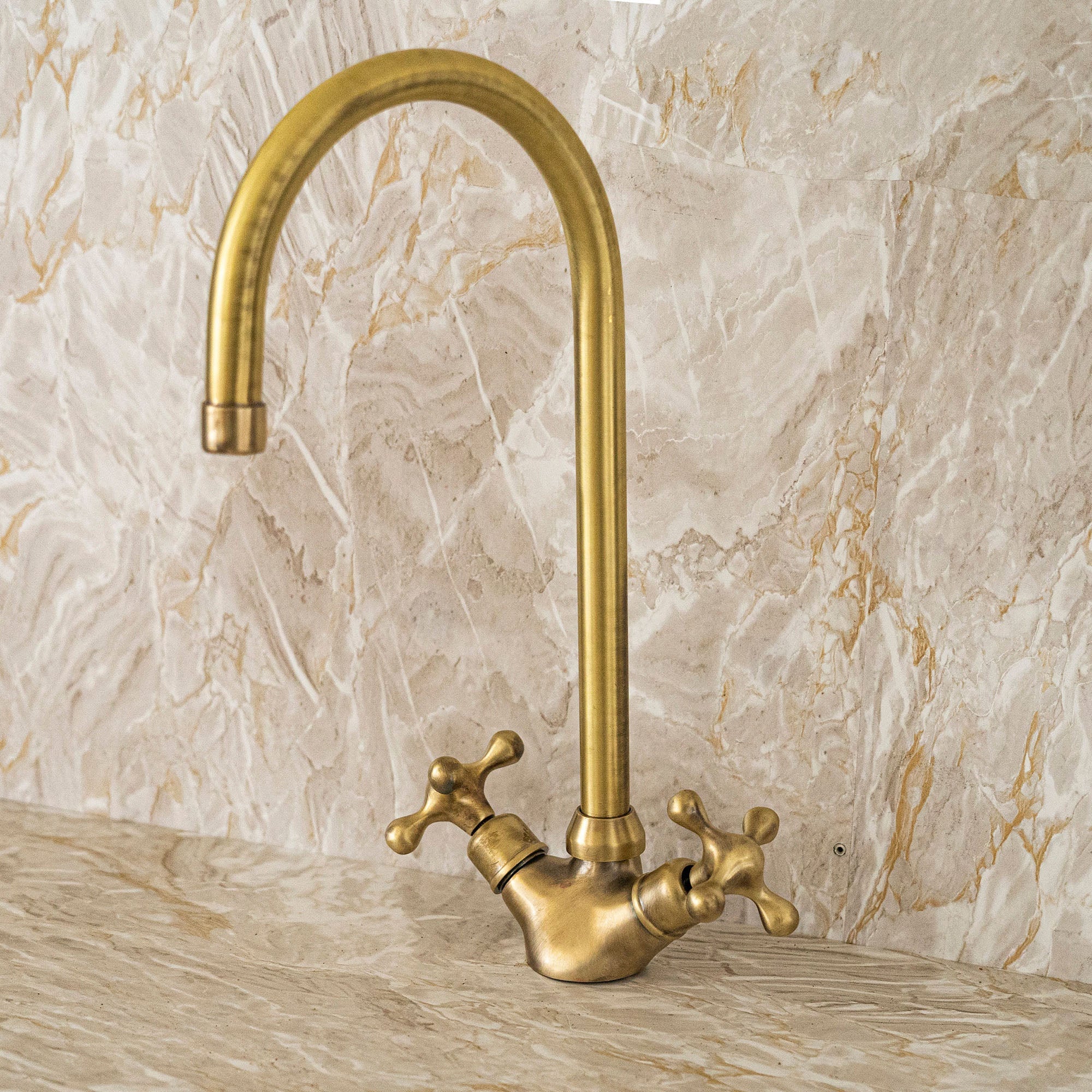 Unlacquered Brass Sink Faucet