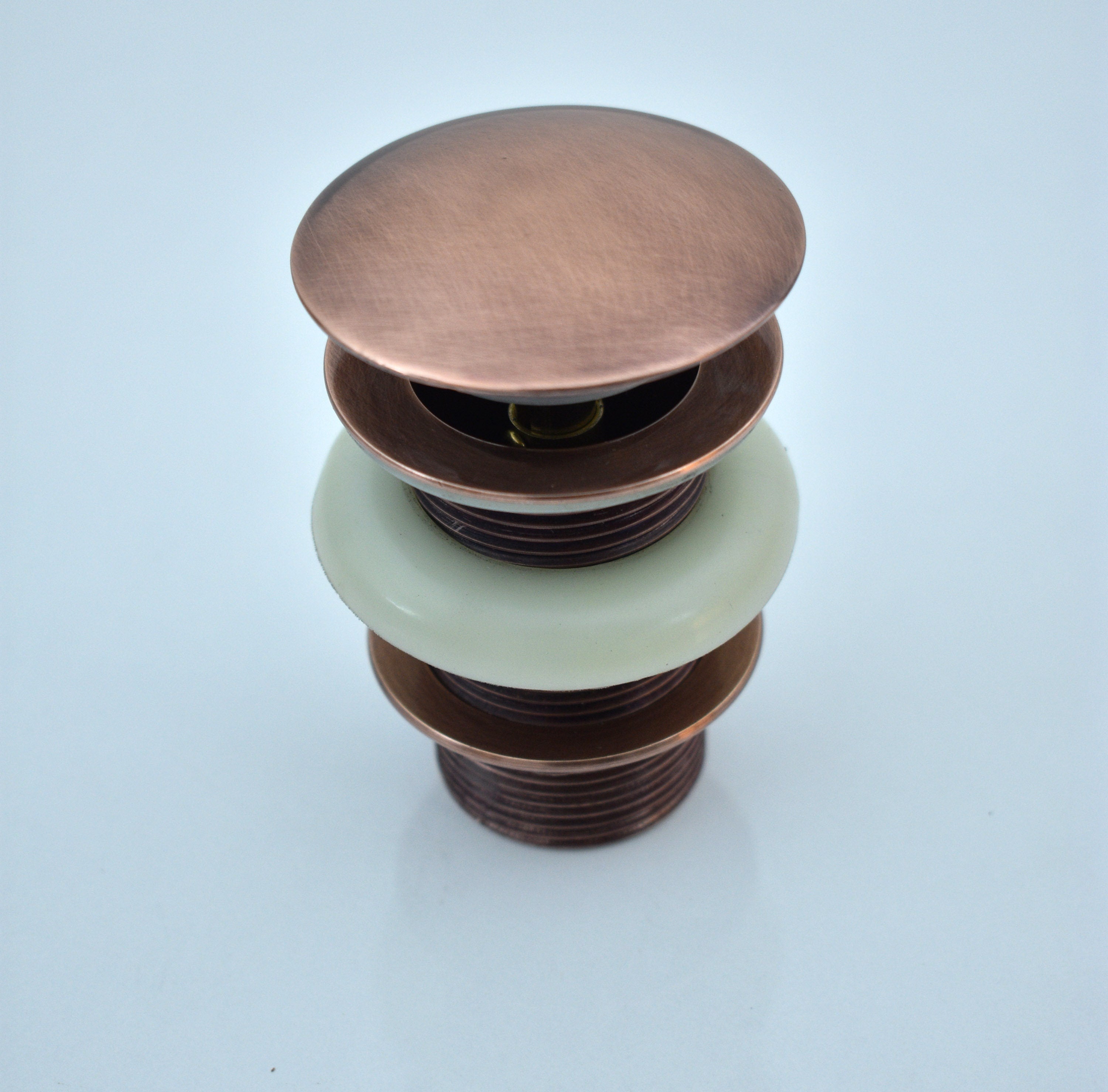 Solid Copper Pop-Up Drain