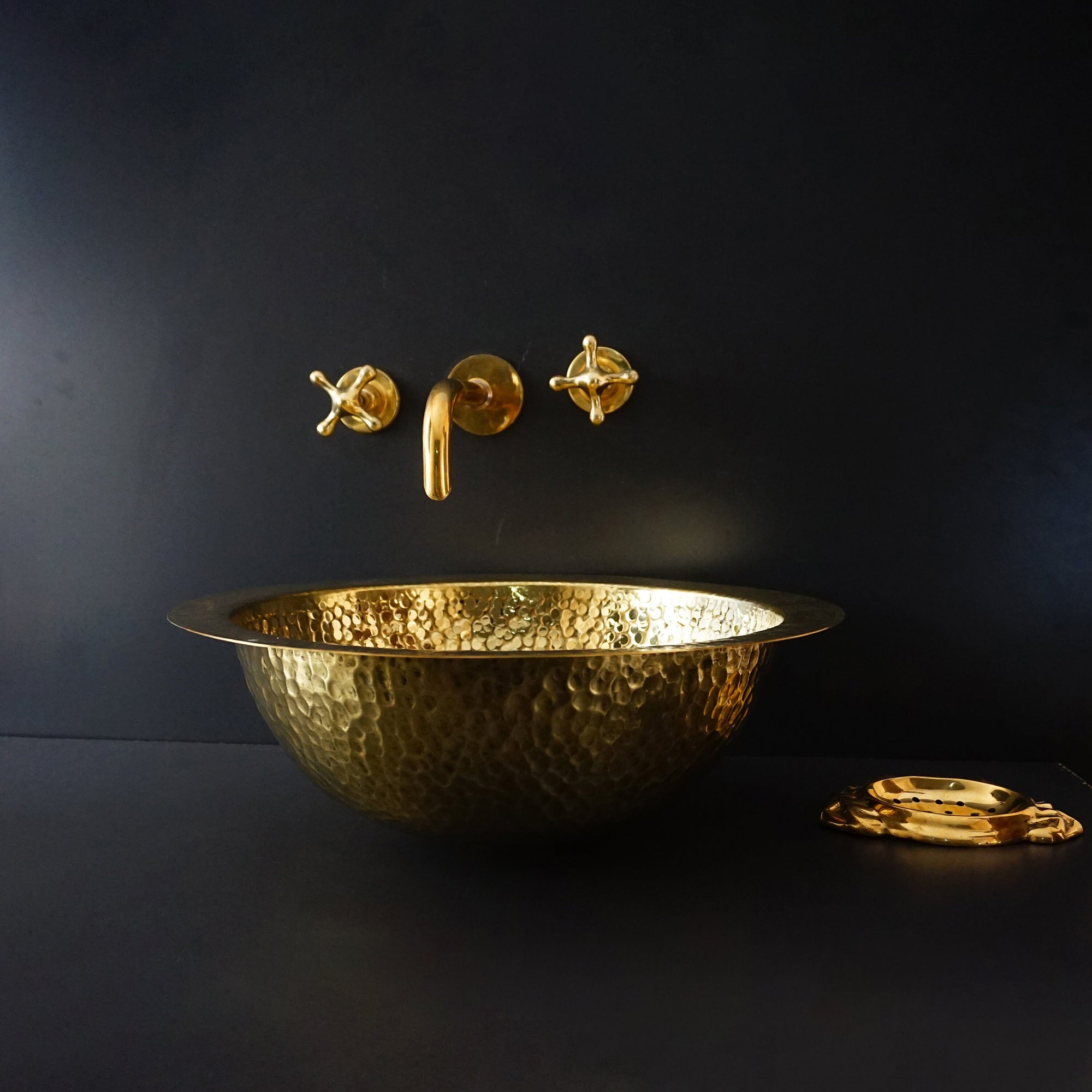 Unlacquered Brass Bathroom Sink