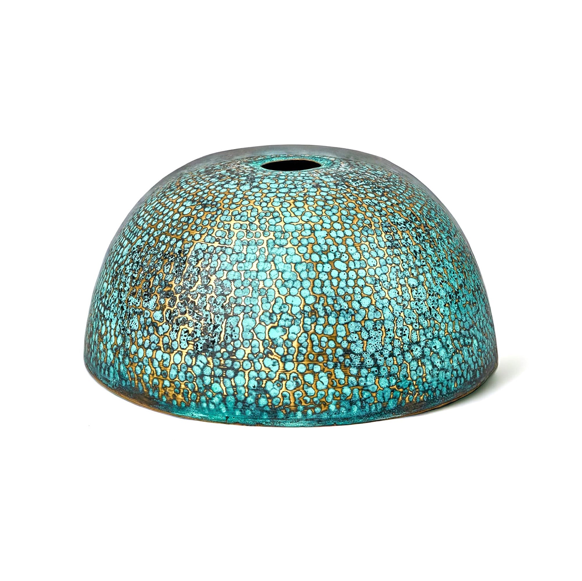Brass Vessel Sink for Bathroom – Handcrafted Blue Patina Brass Sink