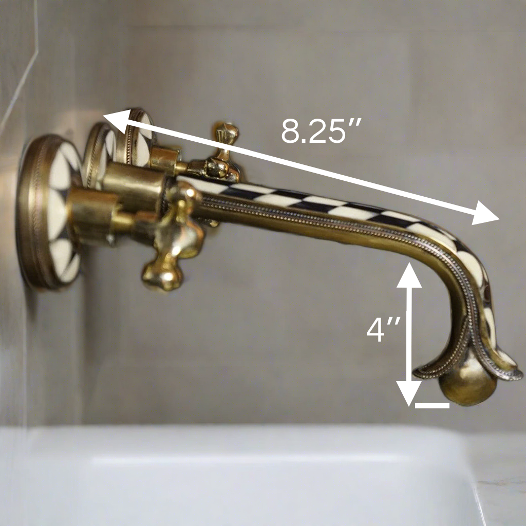 Brass Vessel Sink for Bathroom – Handcrafted Blue Patina Brass Sink