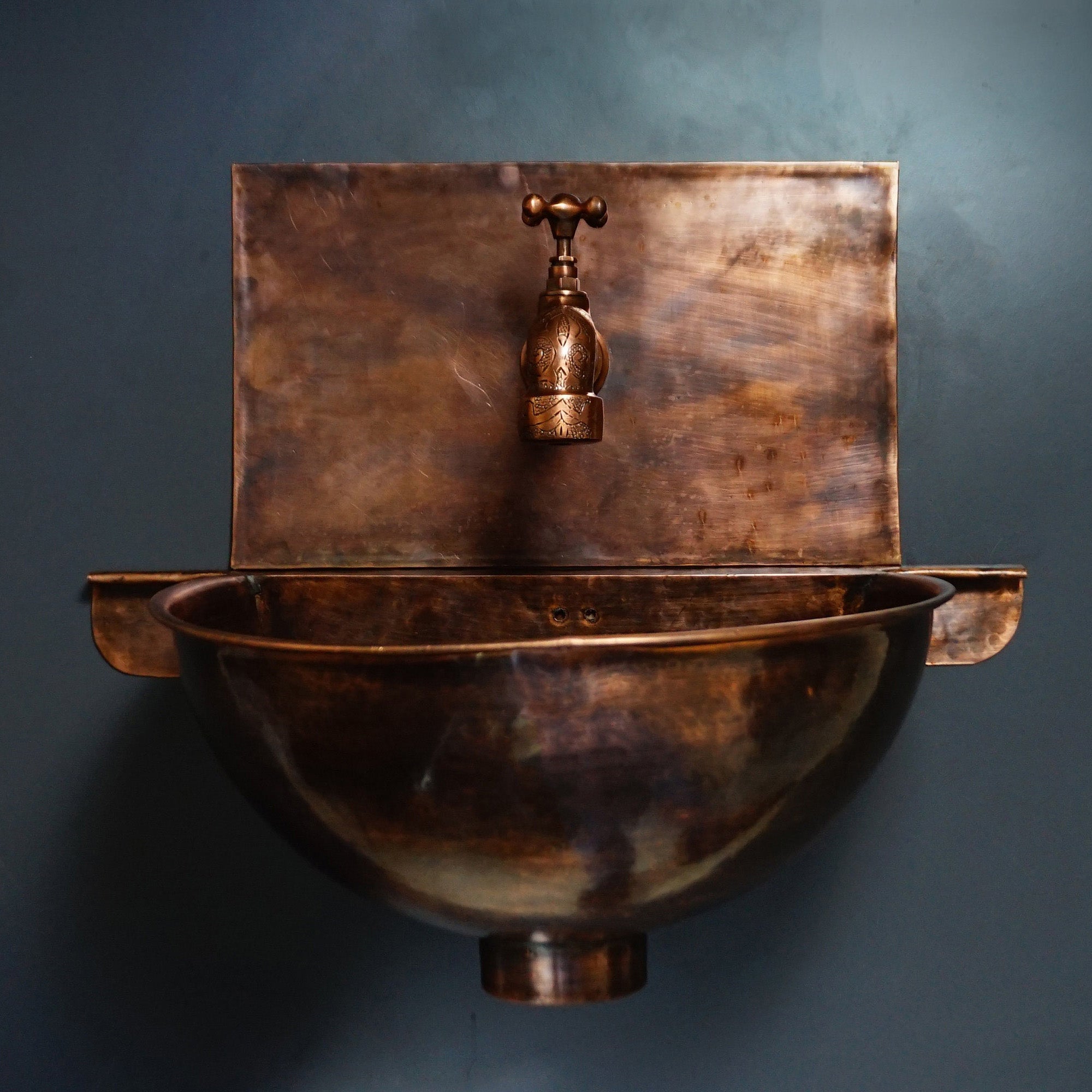 Vintage Copper Bathroom Sink