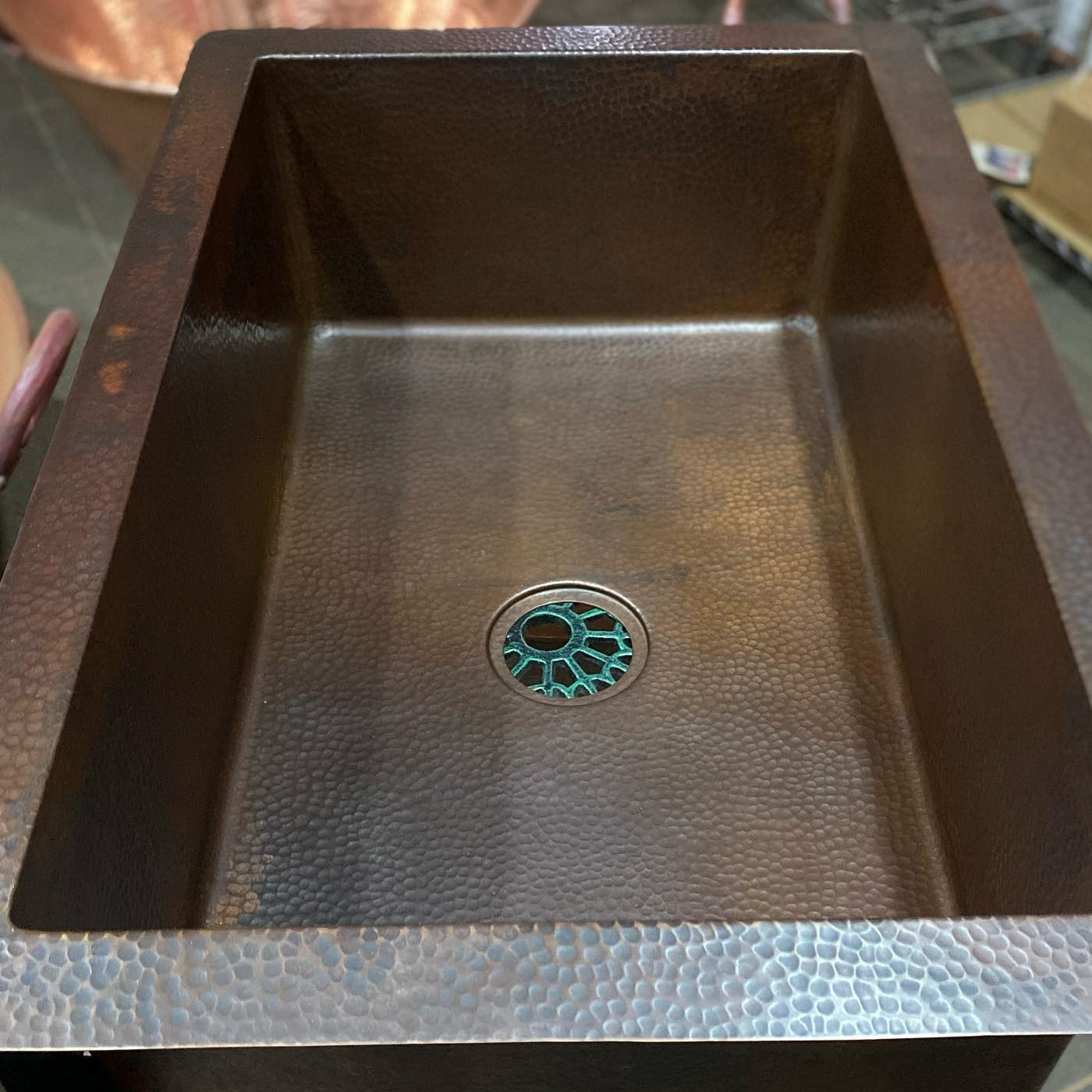  Hammered Copper Kitchen Sink