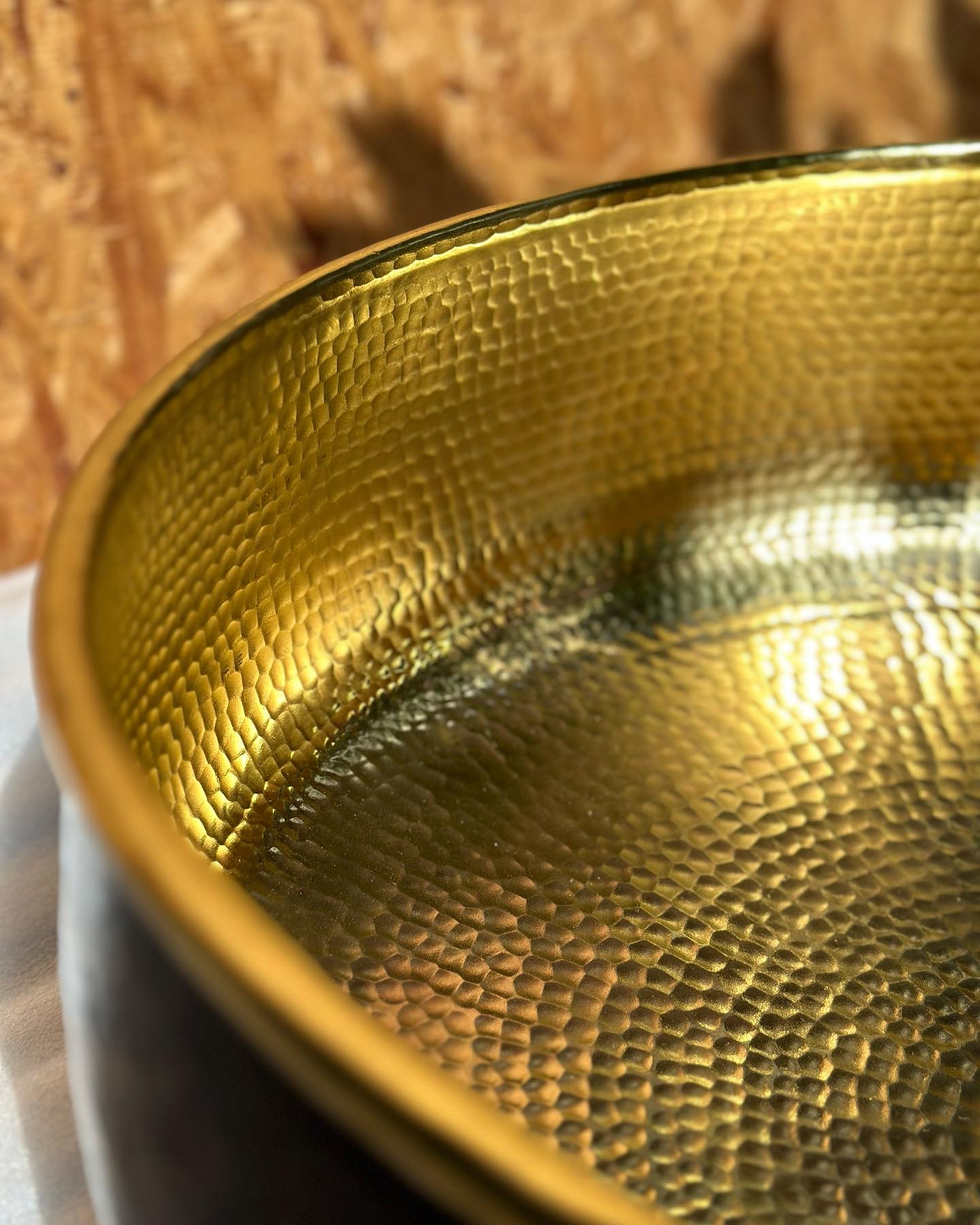  Custom-Made Brass Sink for Bathroom