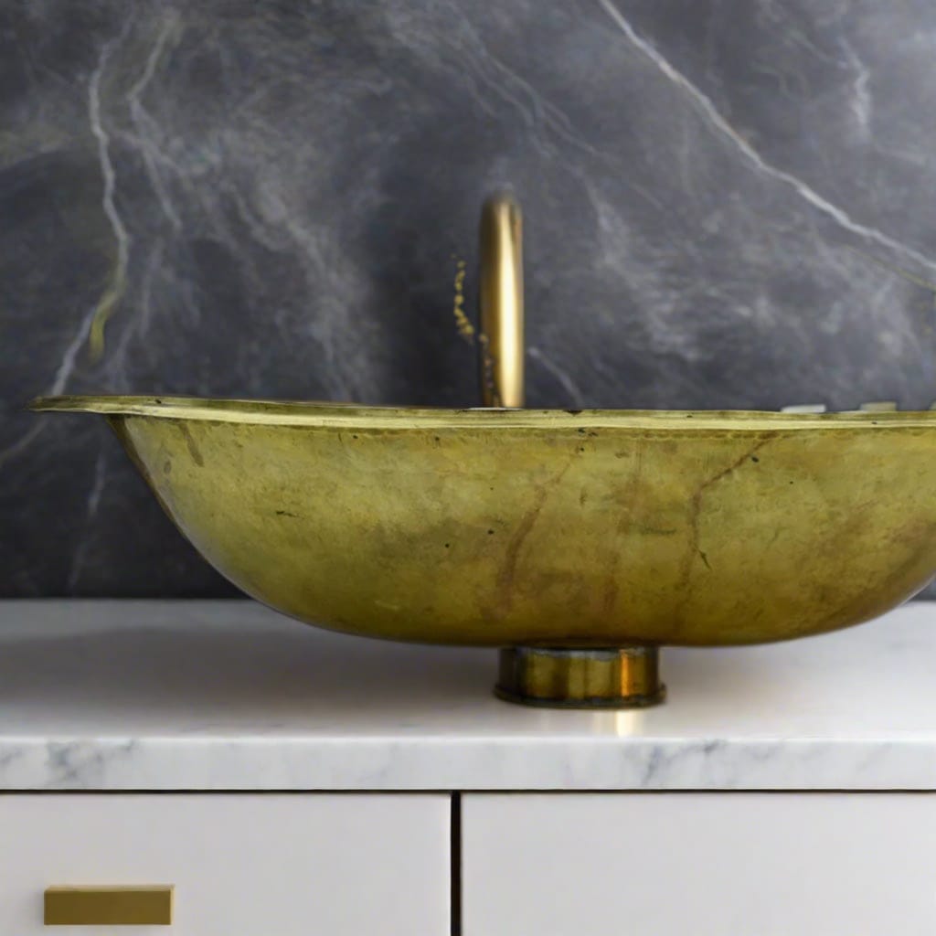 Vanity Sink with Artistic Pattern