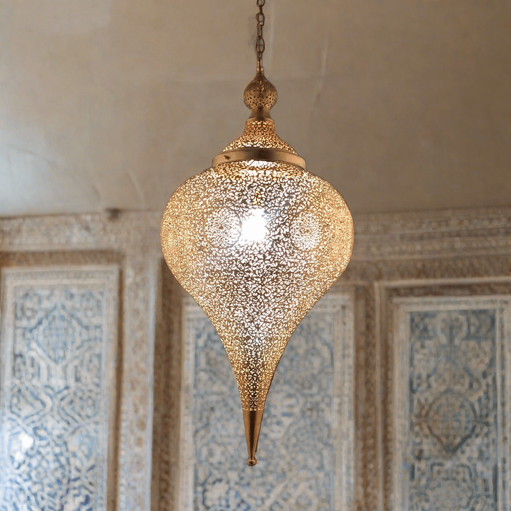 Handcrafted Moroccan Brass Pendant Light
