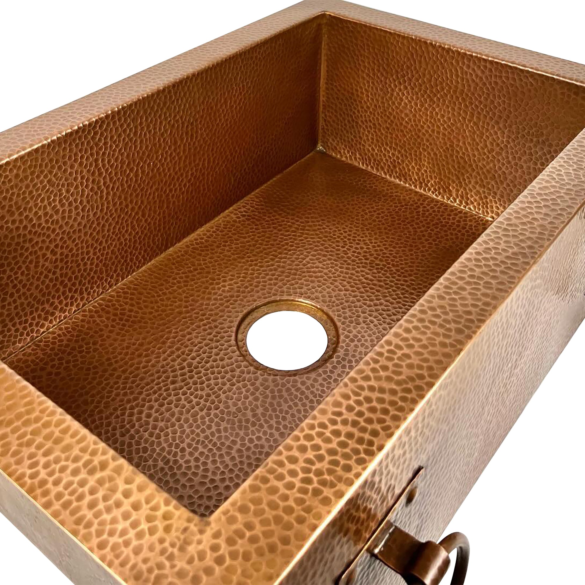 Drop-in or undermount copper sink
