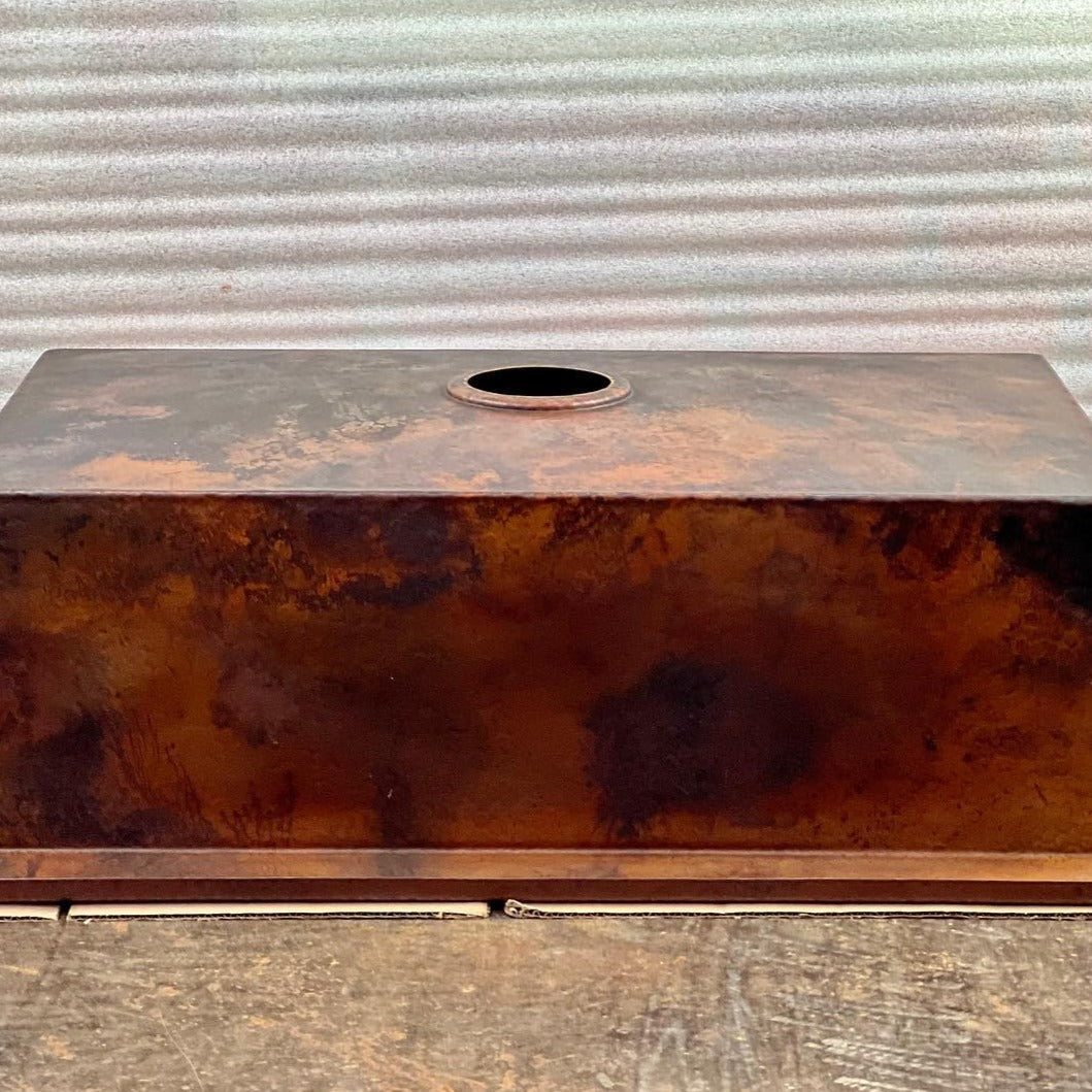 Vintage-style copper sink
