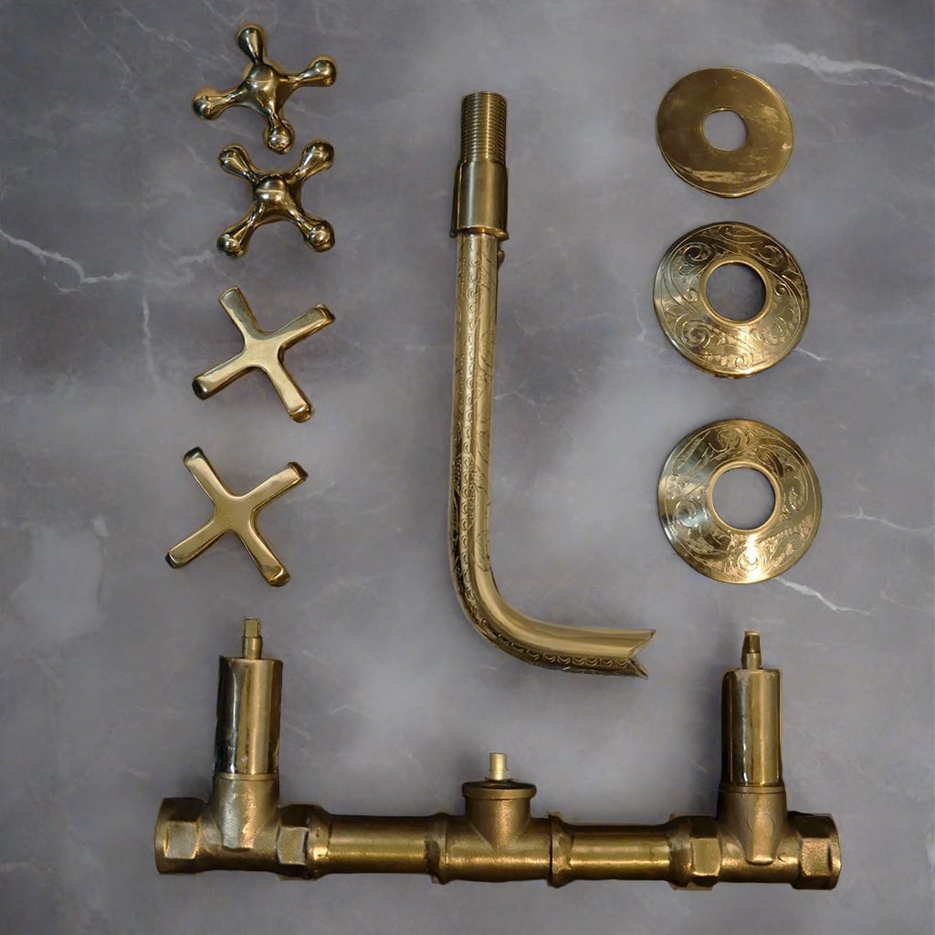 Vintage Brass Kitchen Faucet