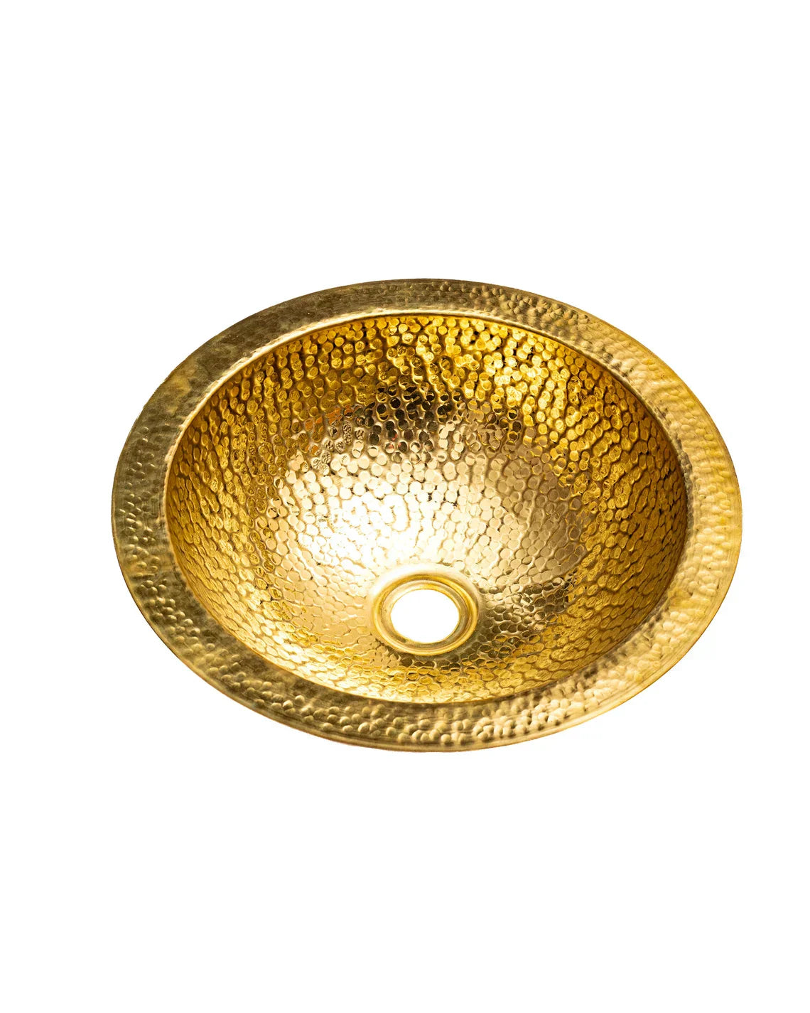 Vintage Round Brass Basin