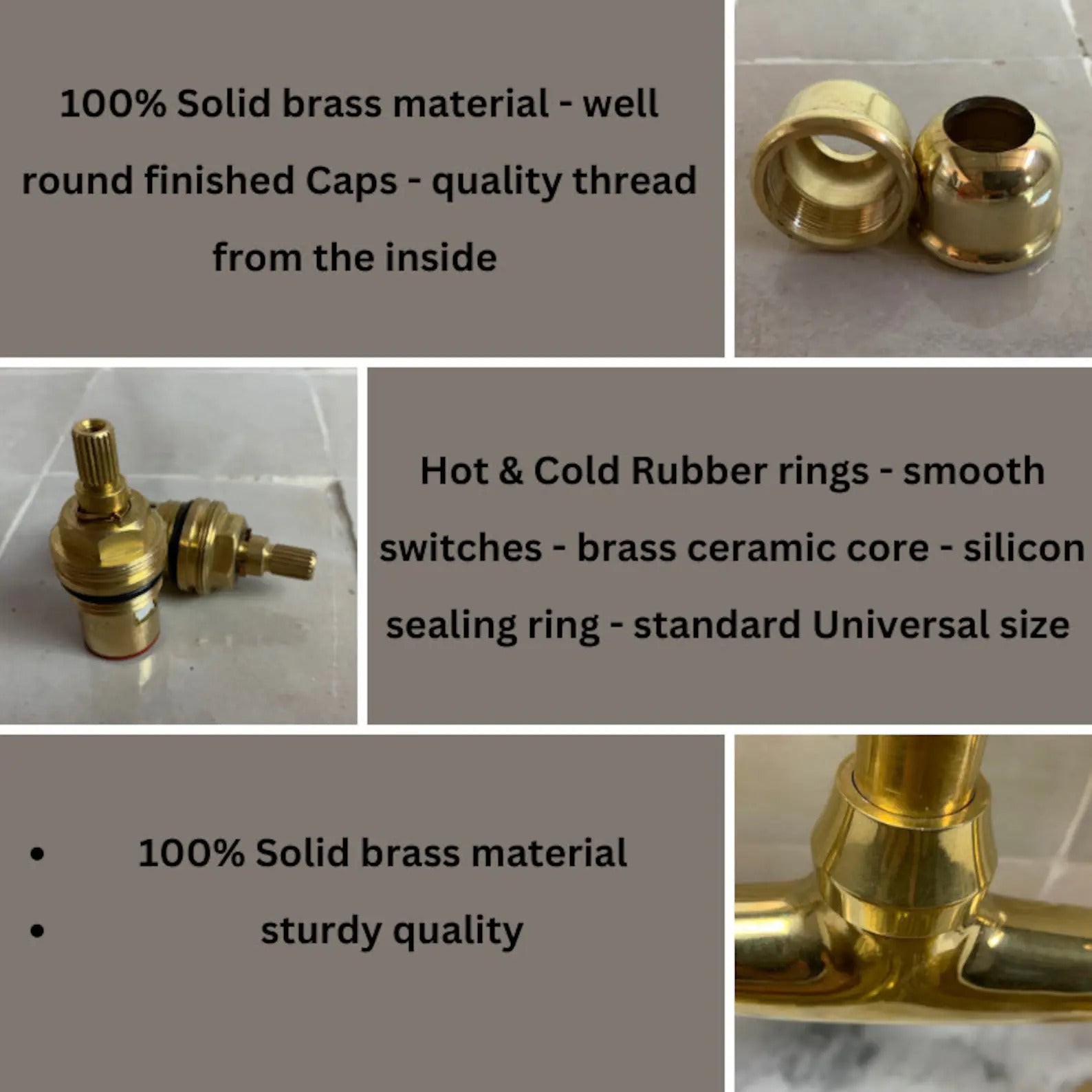 Solid Brass Kitchen Tap