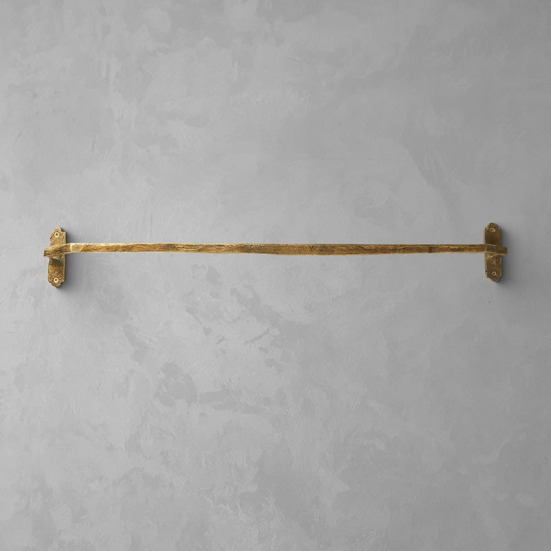 Vintage Brass Towel Bar