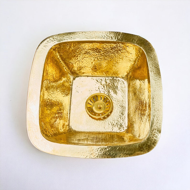 Hammered Square Bar Sink