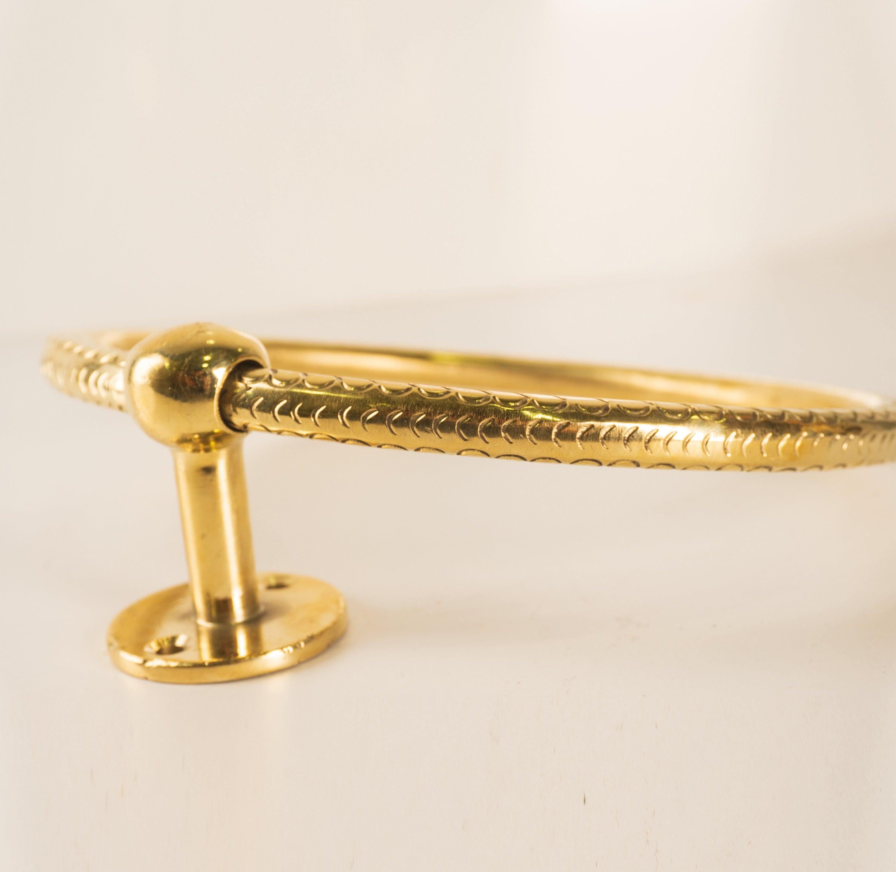 Vintage Brass Wall-Mounted Towel Ring