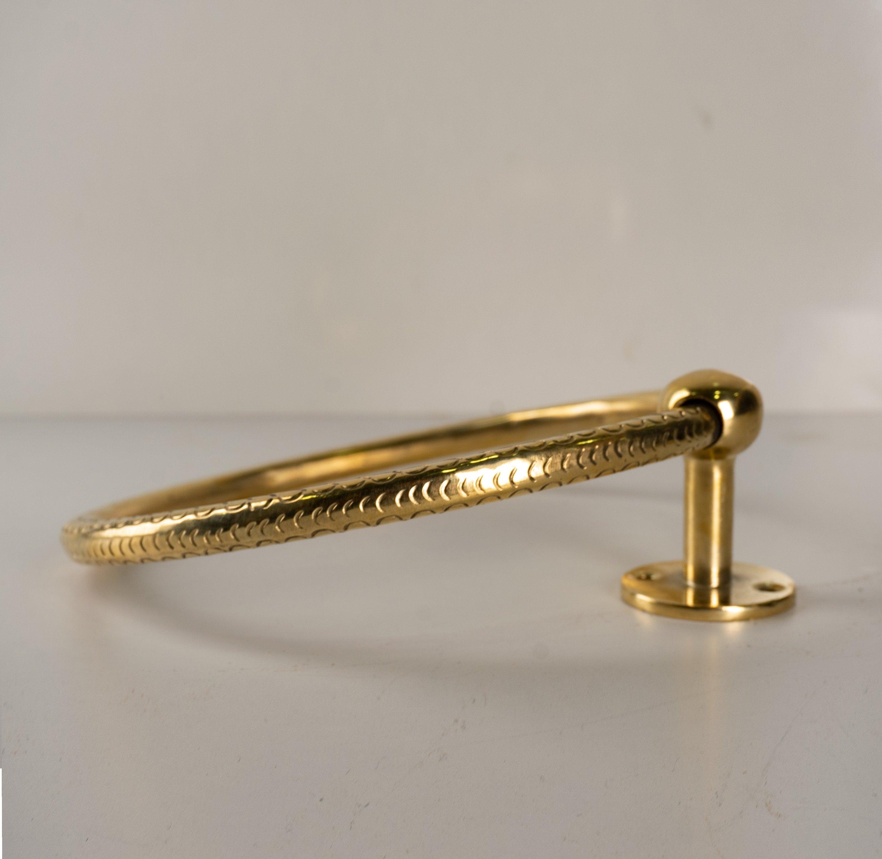 Minimalist Brass Towel Ring