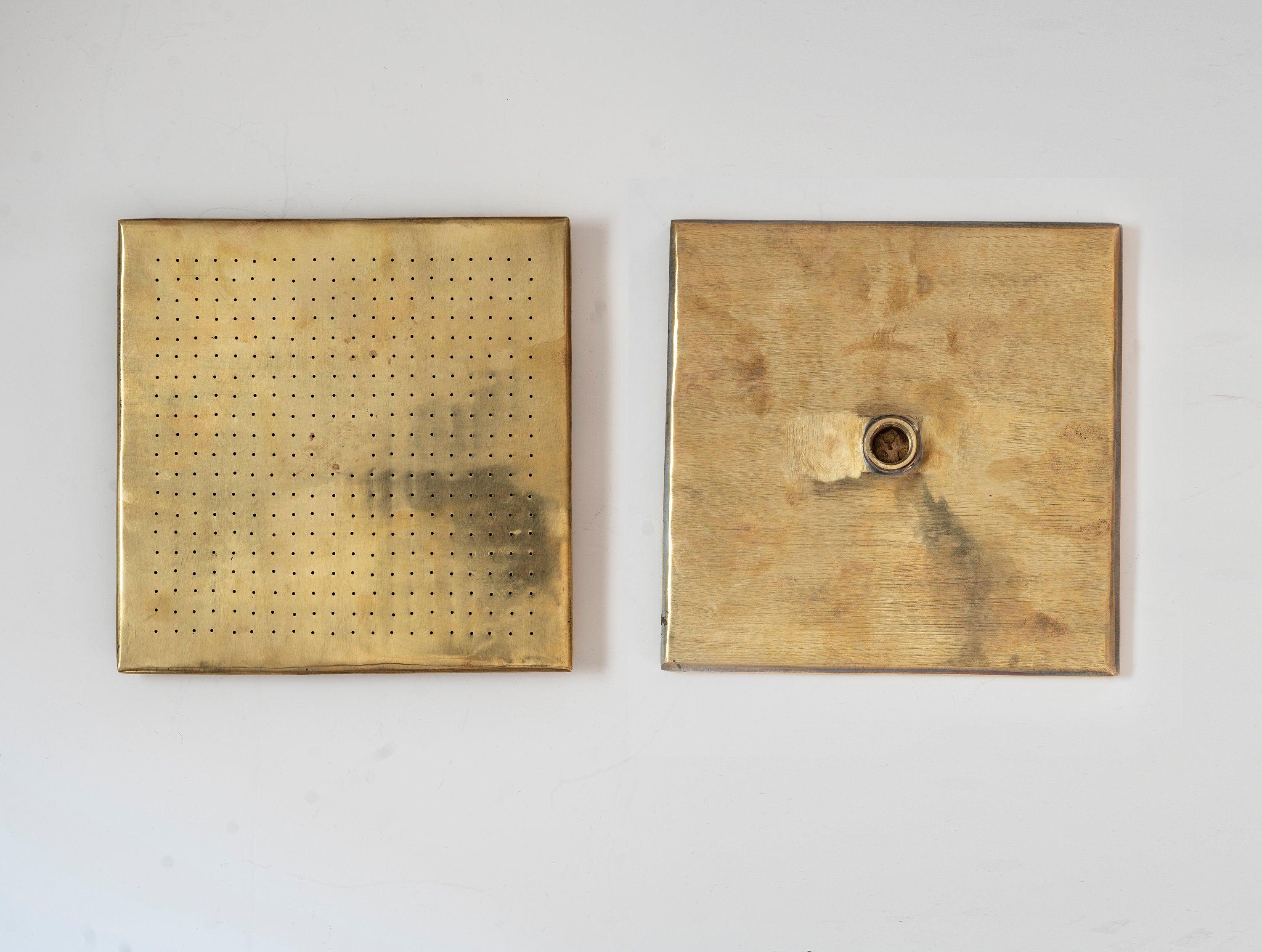Unlacquered Brass Shower System with Handles & Rough-In Valve