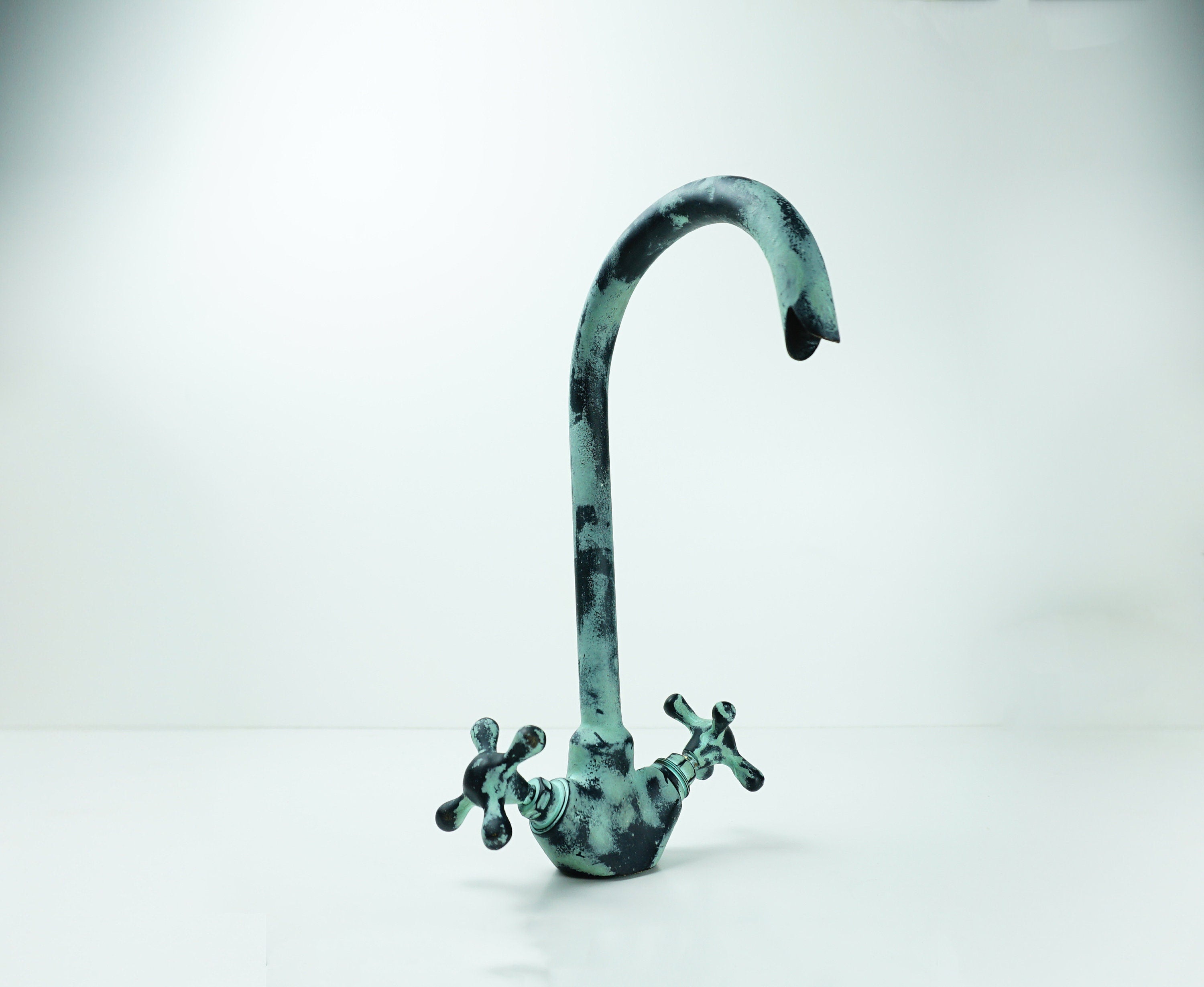 Green Patina Brass Faucet