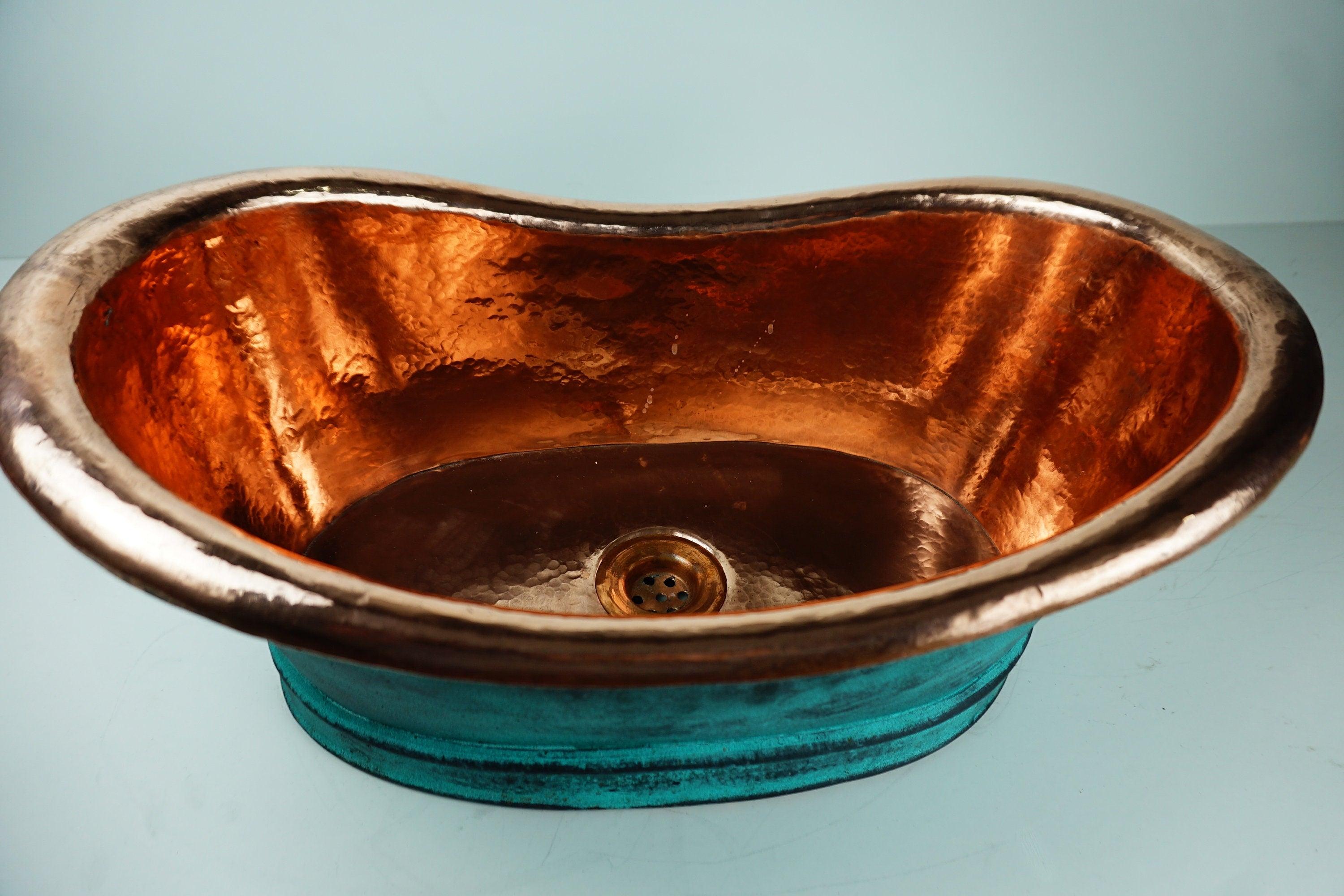 Hammered Copper Wash Basin