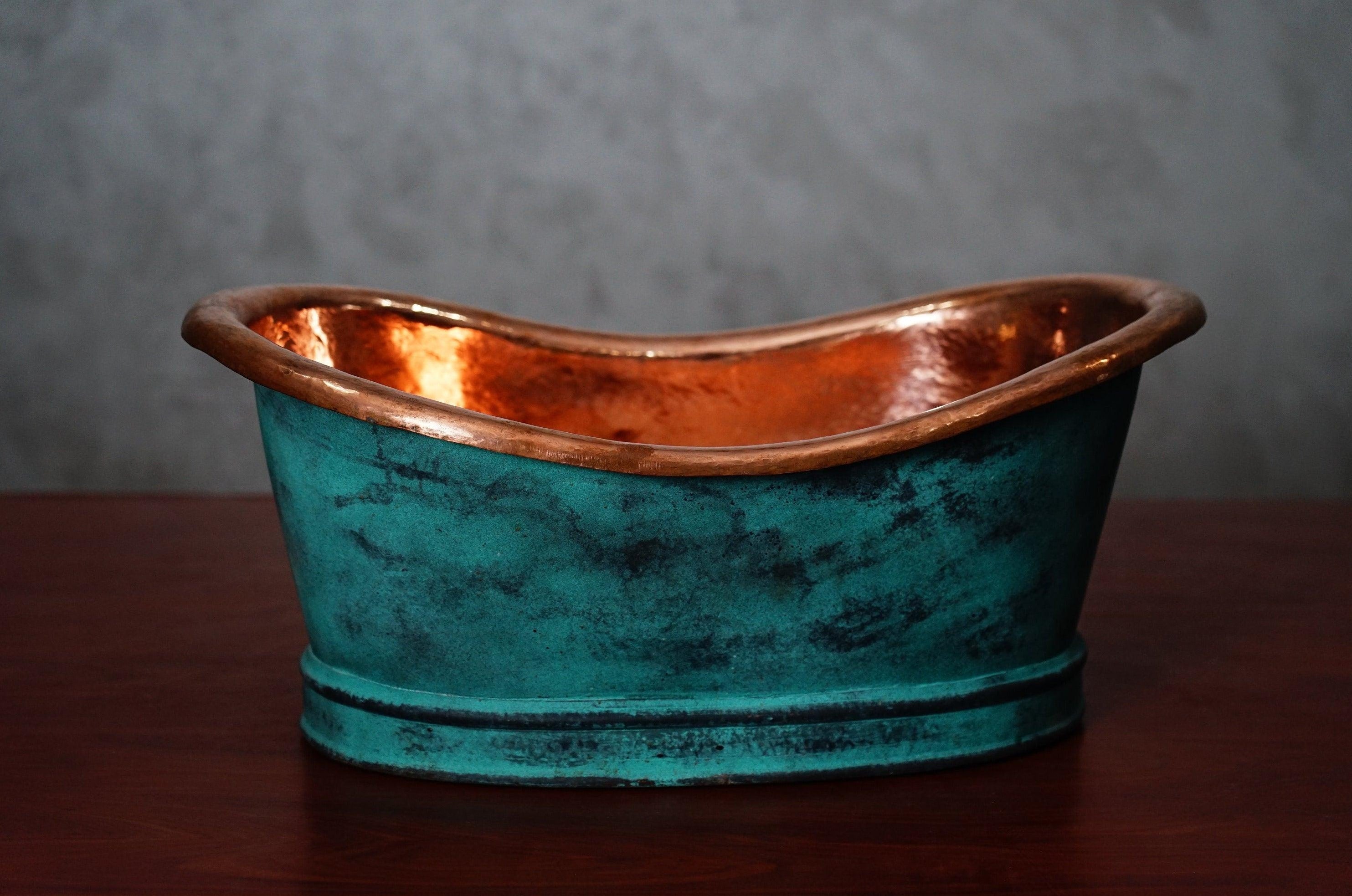 Oxidized Copper Vanity Sink