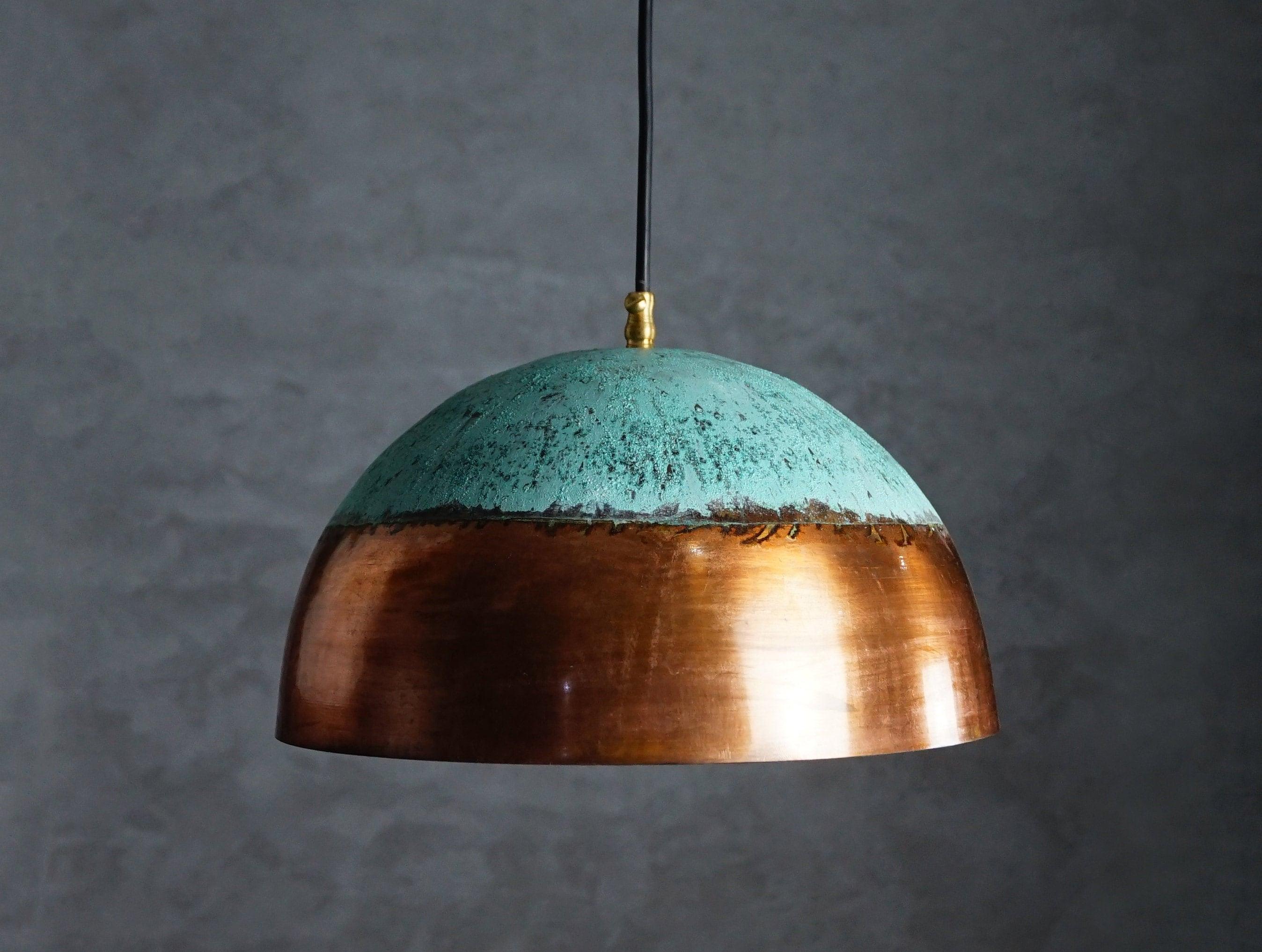 Antique Oxidized Copper Hanging Lamp
